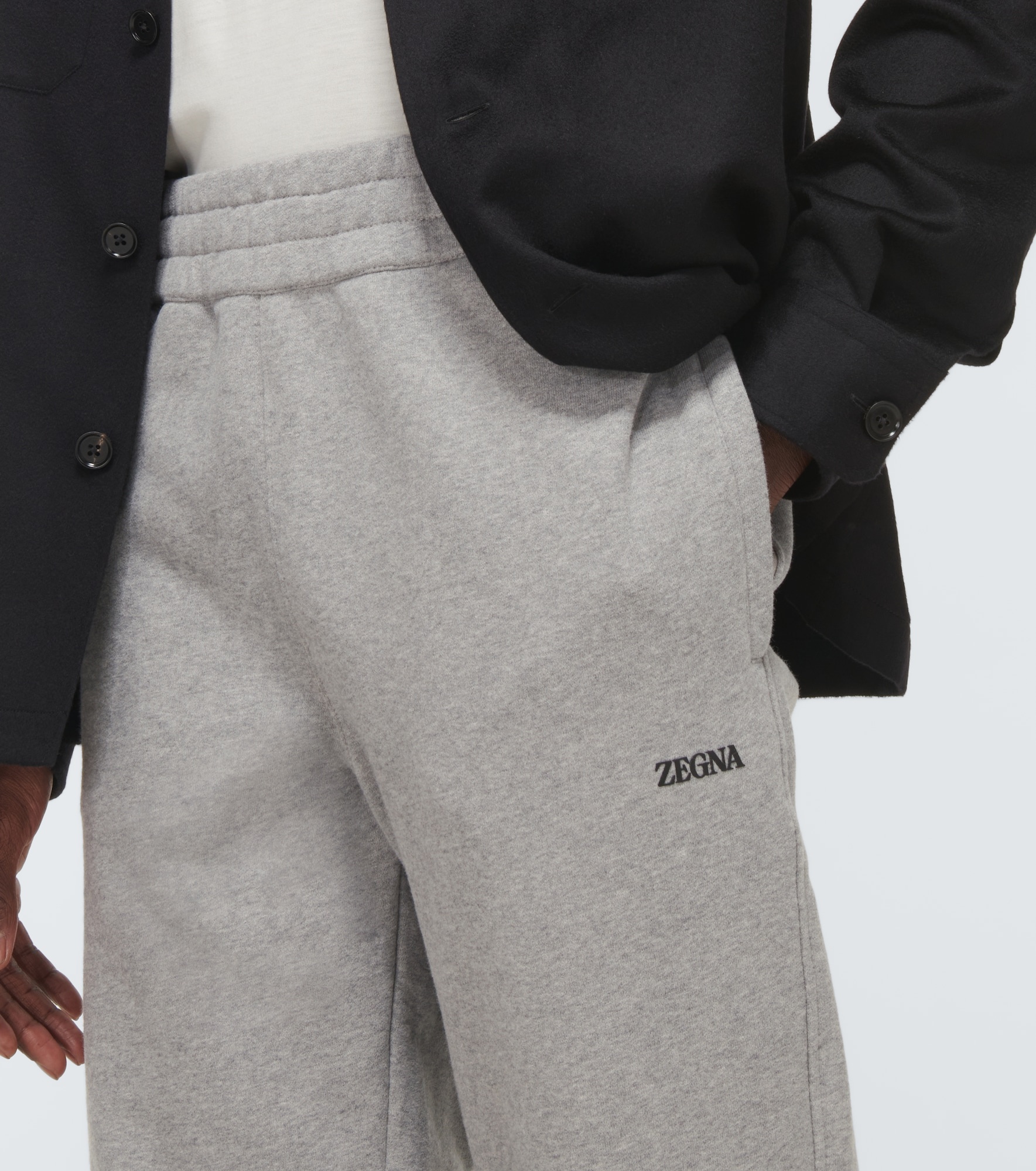 Logo cotton sweatpants - 5
