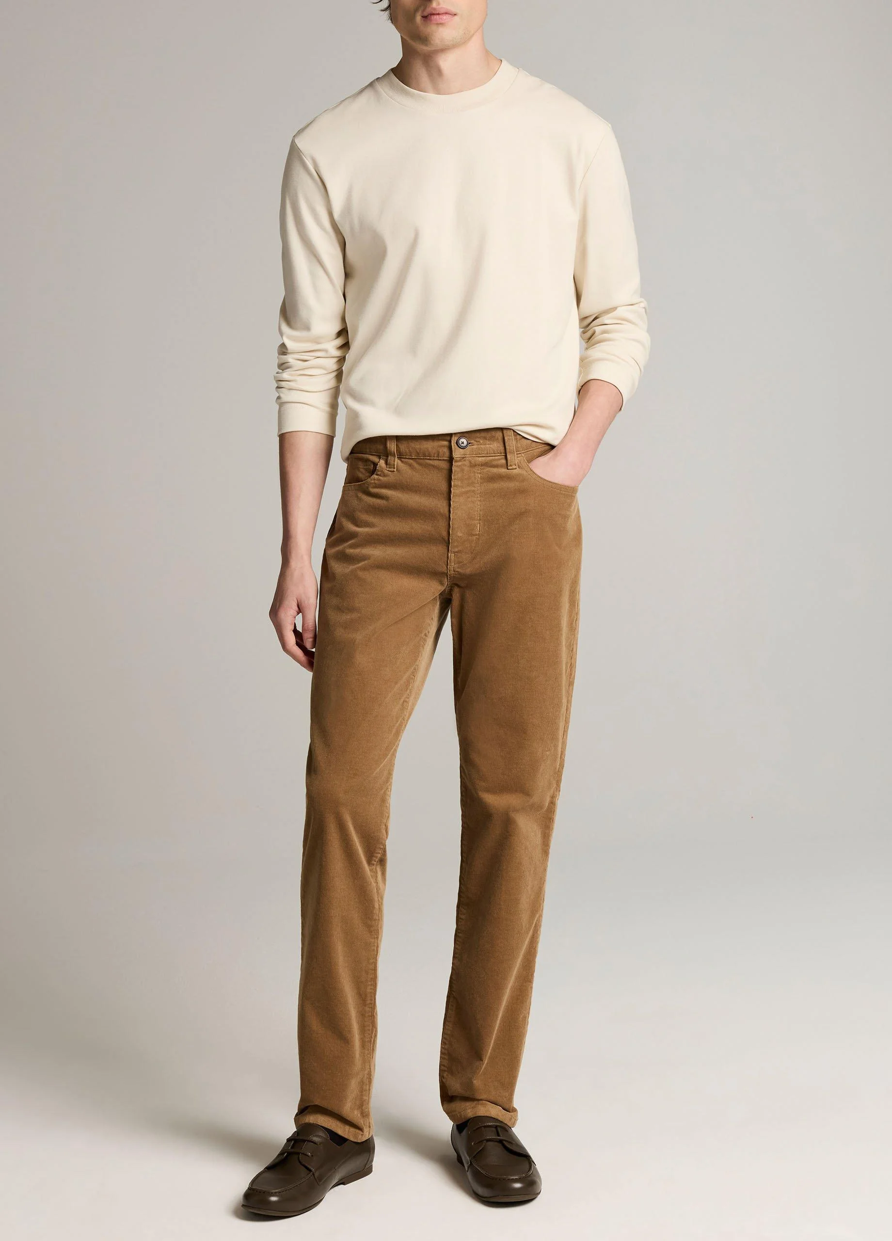 Dylan Slim 5-Pocket Stretch-Cotton Corduroy Pant - 1