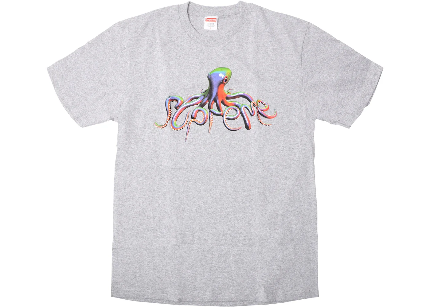 Supreme Tentacles Tee Heather Grey - 1