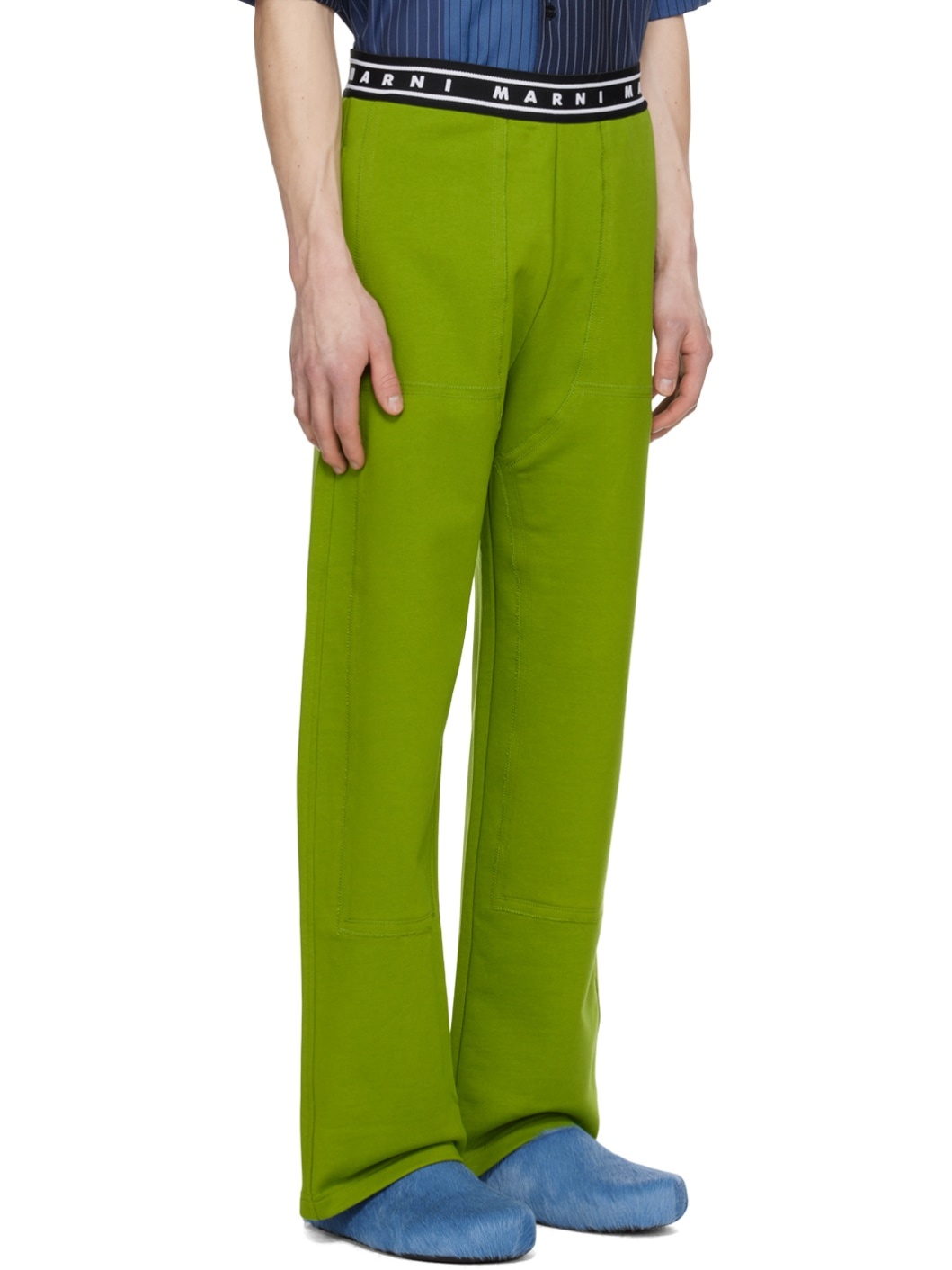 Green Three-Pocket Sweatpants - 2