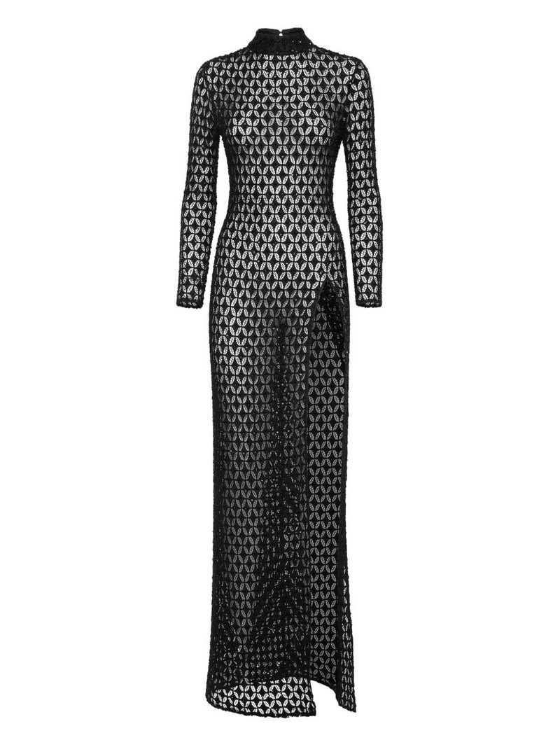 Embroidered Crystal maxi dress 1