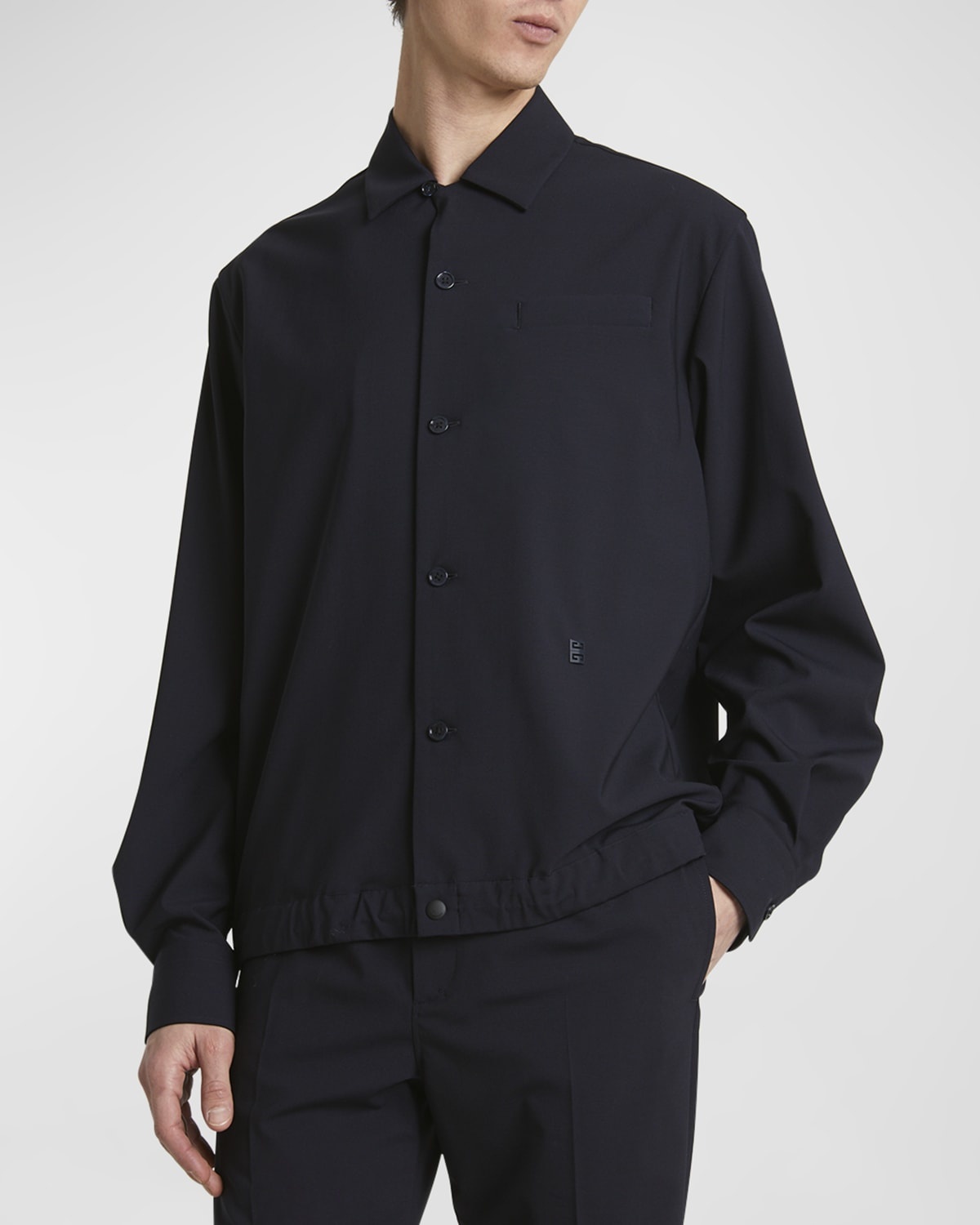 Men's Wool Long-Sleeve 4G Overshirt - 6