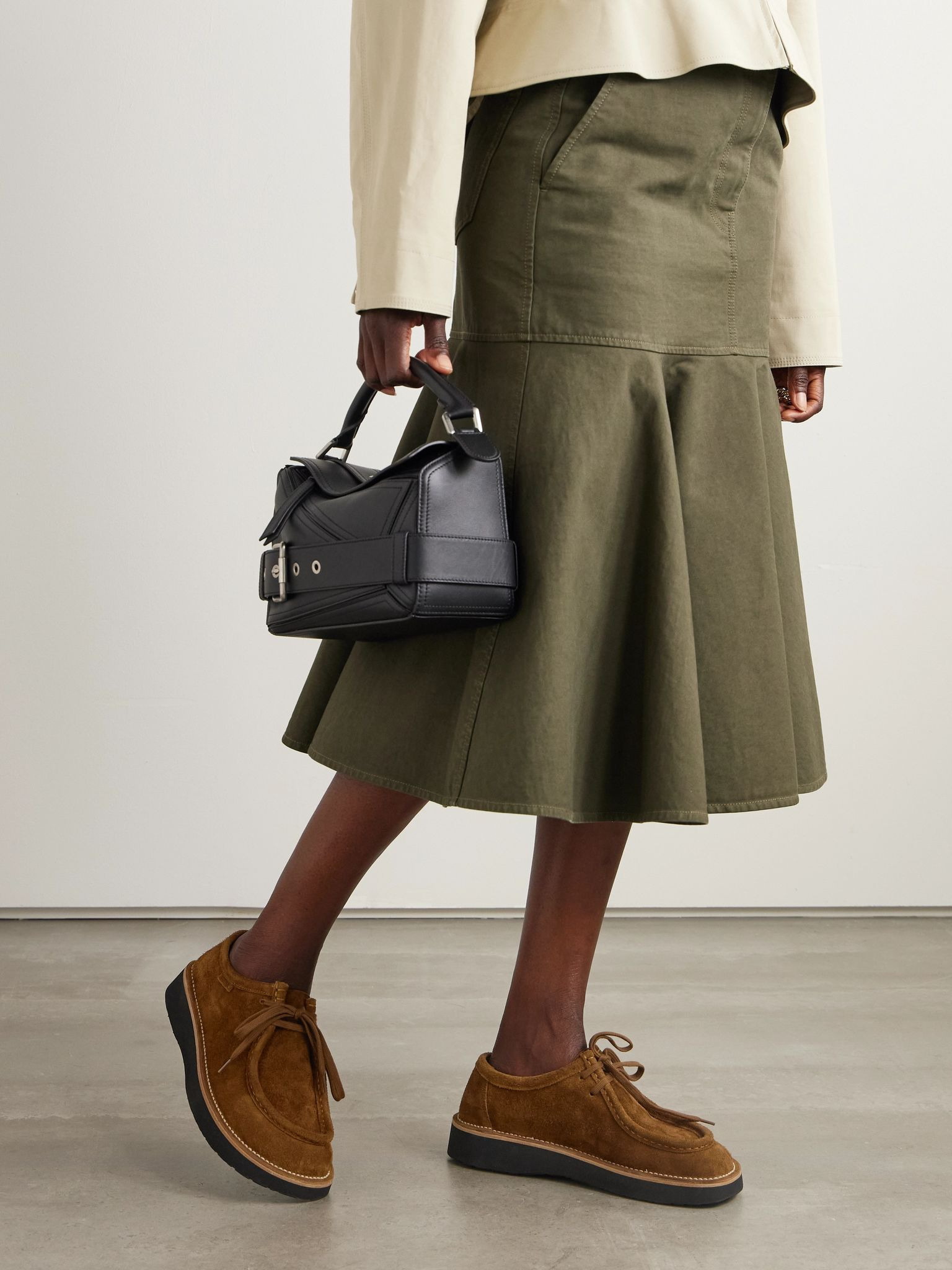 Faro brushed-suede loafers Brown - 2