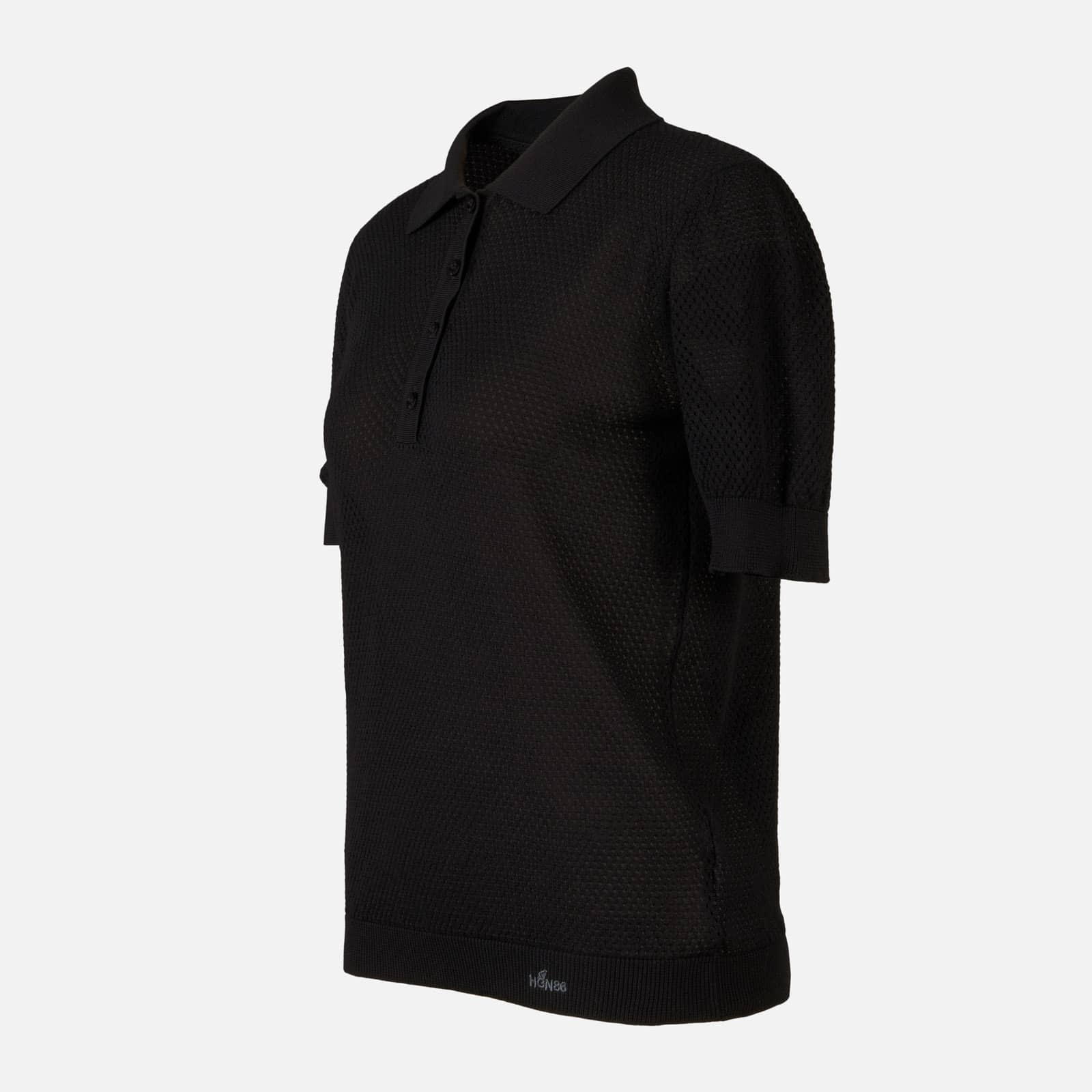 Honeycomb Polo Shirt Black - 9