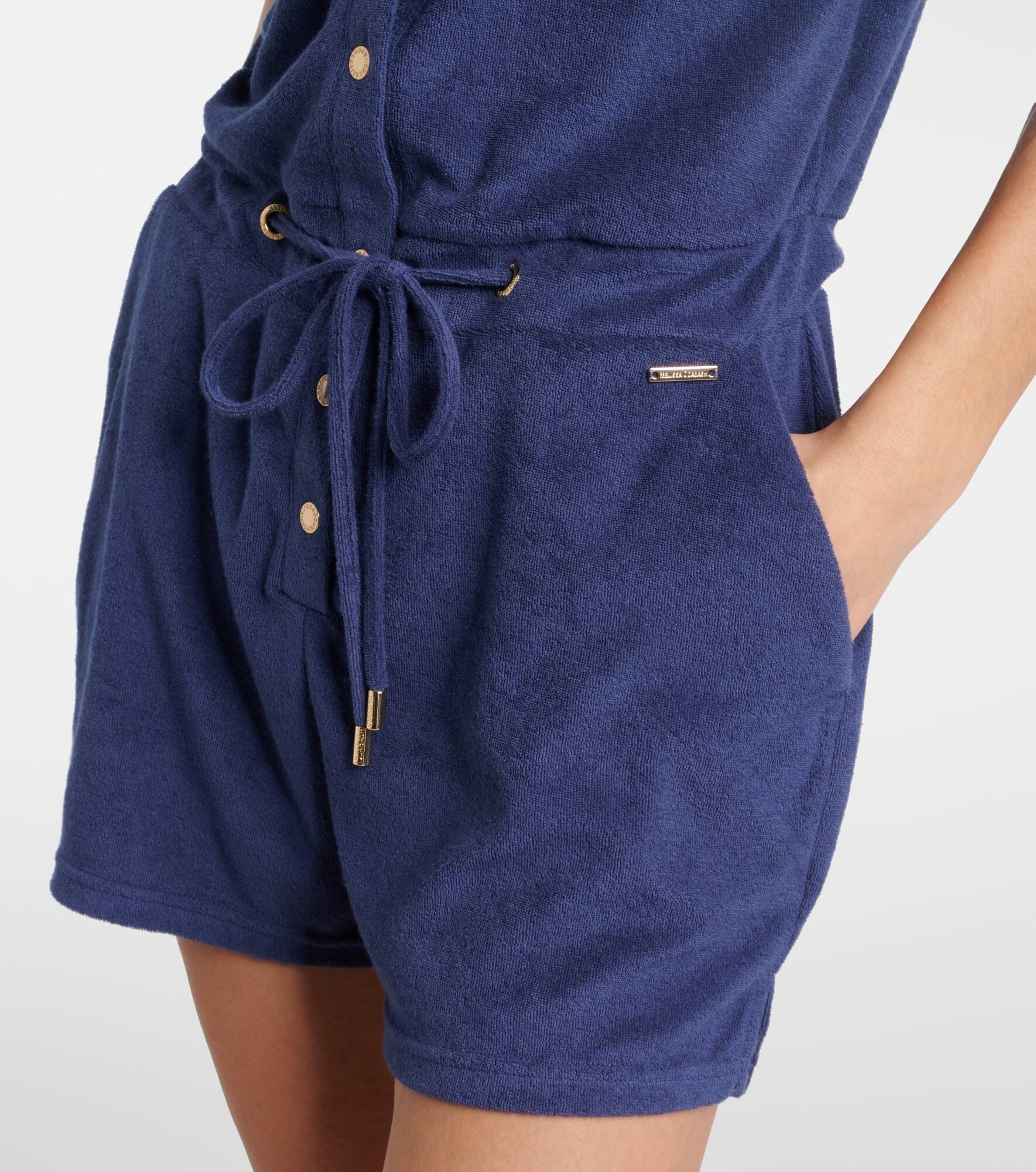 Border cotton-blend playsuit - 5