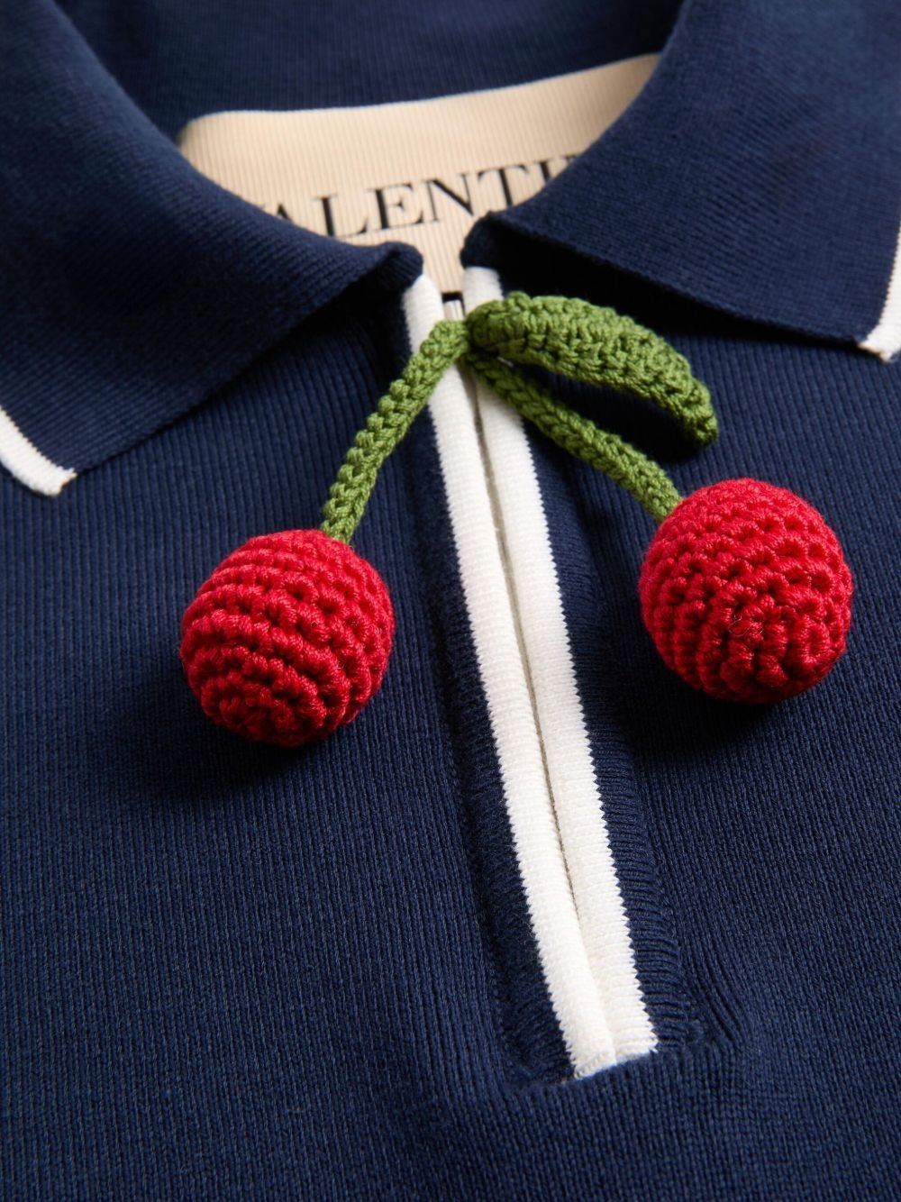 Cherry-charm polo top - 6