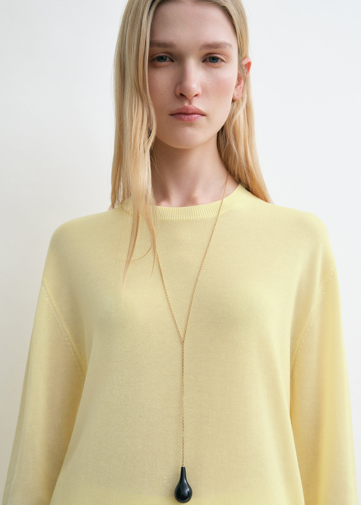 Long-sleeve tee knit straw - 5