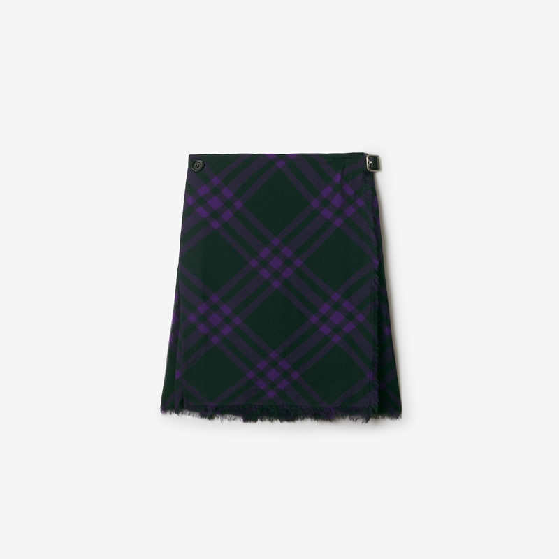 Check Silk Kilt - 1