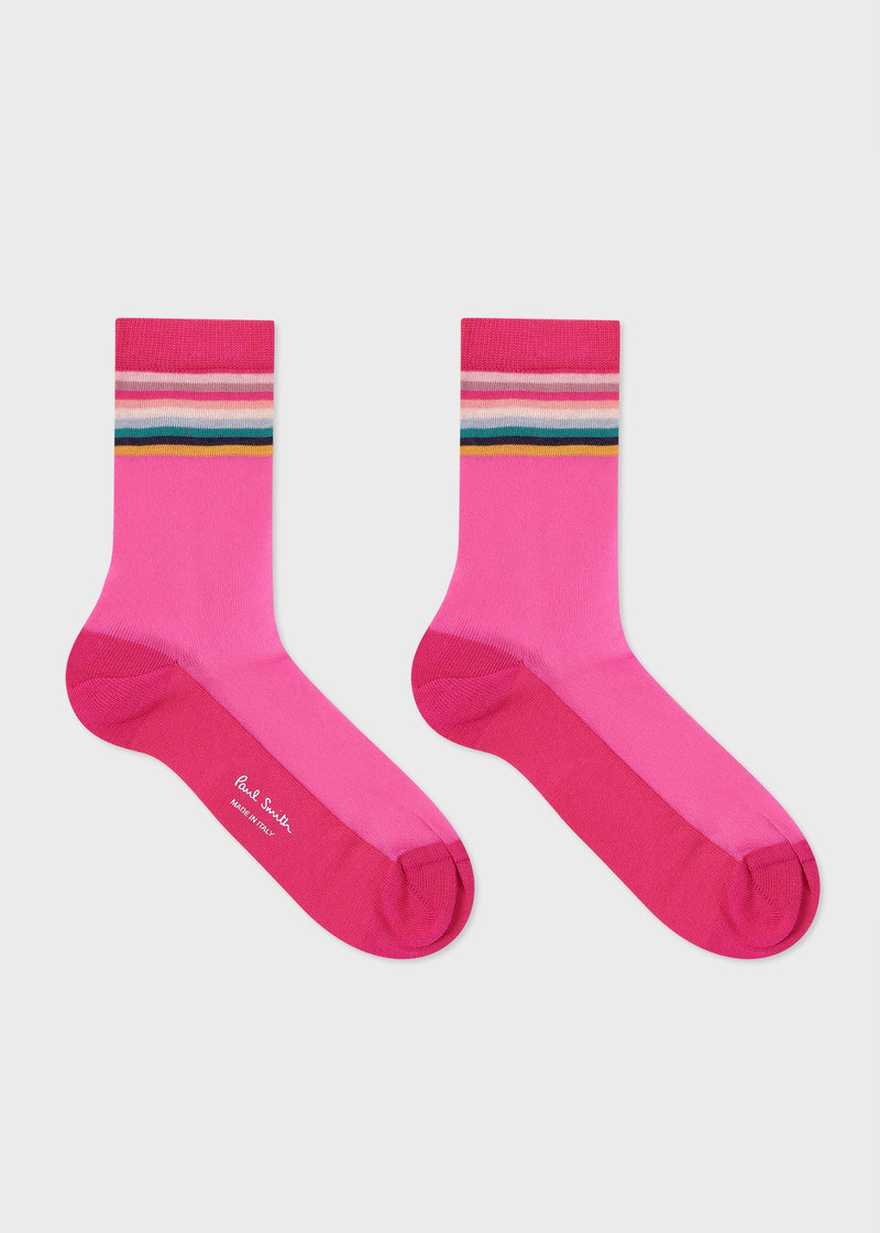 Paul Smith Women's Sheer 'Swirl Stripe' Socks outlook