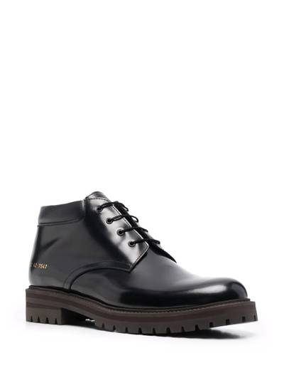 Common Projects polished-finish lace-up boots outlook