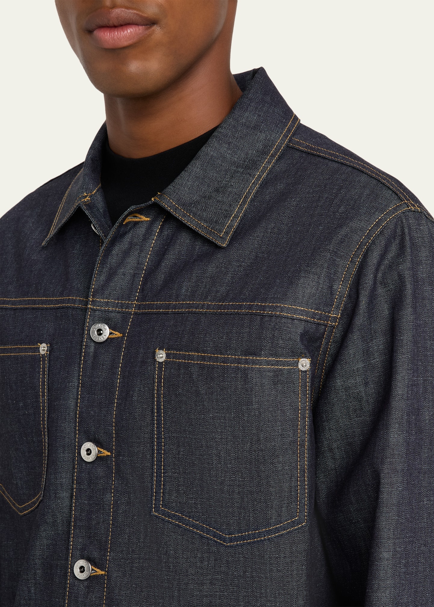 Men's Indigo Denim Jacket - 5