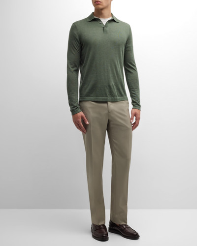Brioni Men's Flat-Front Wool Pants outlook