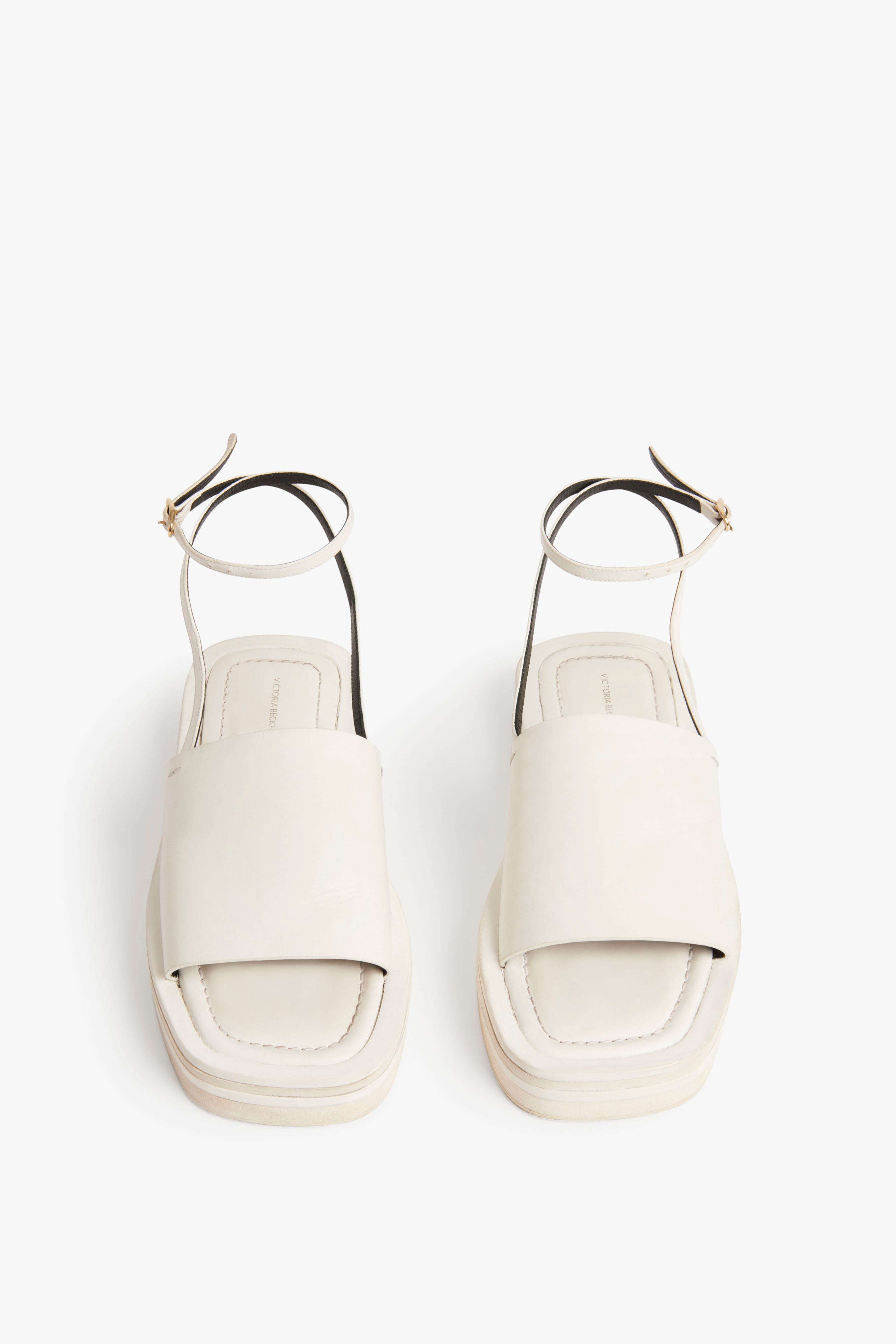 Frances Sandal in White - 2