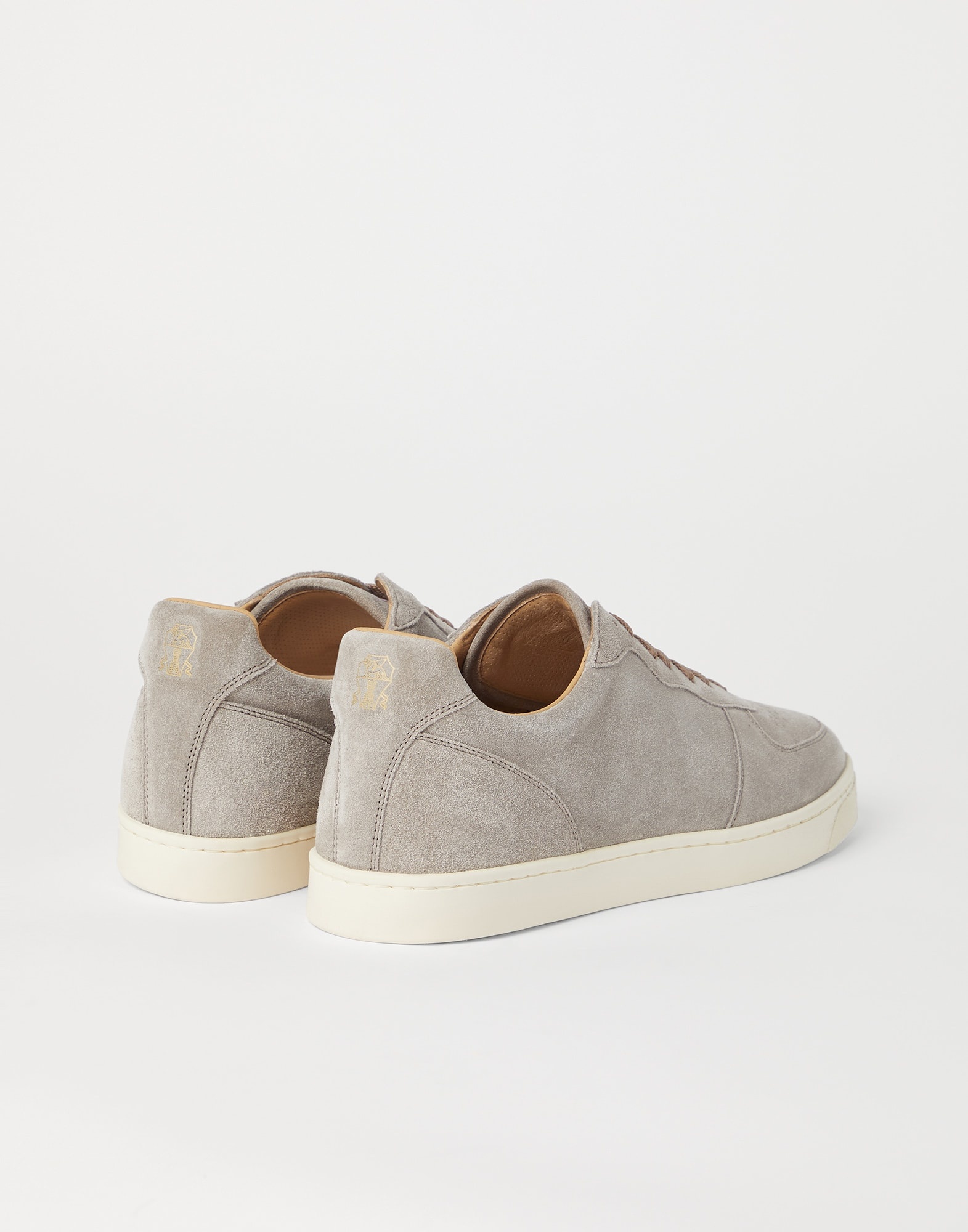Washed suede sneakers with natural rubber sole - 2
