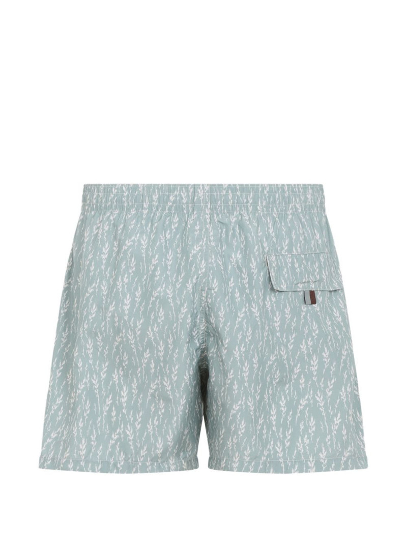 Canali drawstring swim shorts outlook