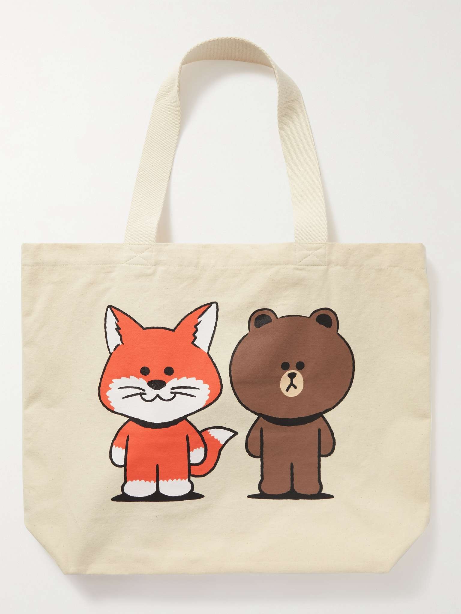 + Line Friends Logo-Print Cotton-Canvas Tote Bag - 1