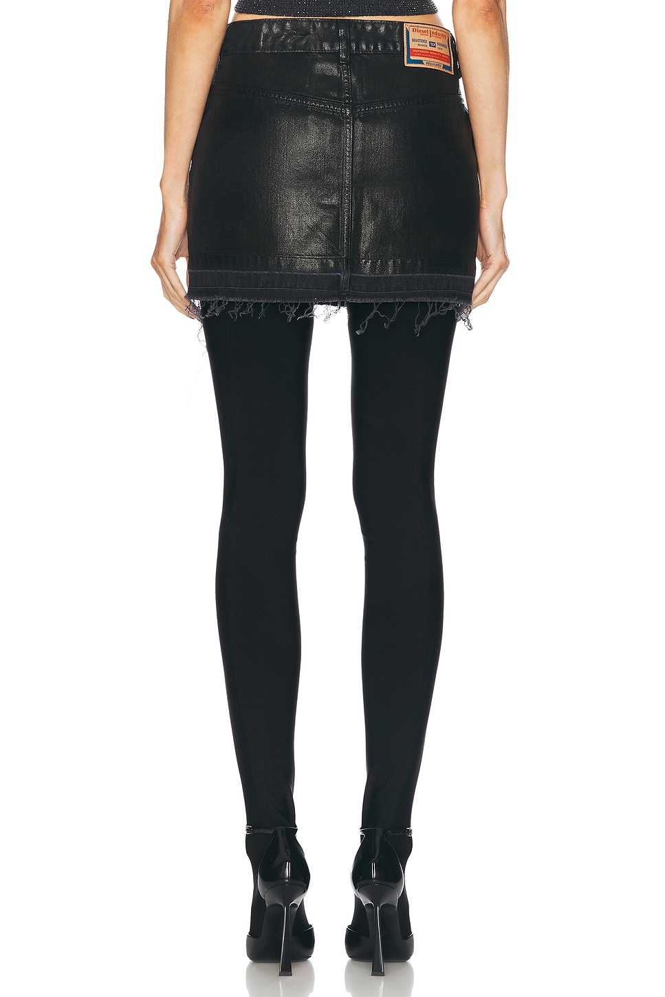 Denim Mini Skirt - 4