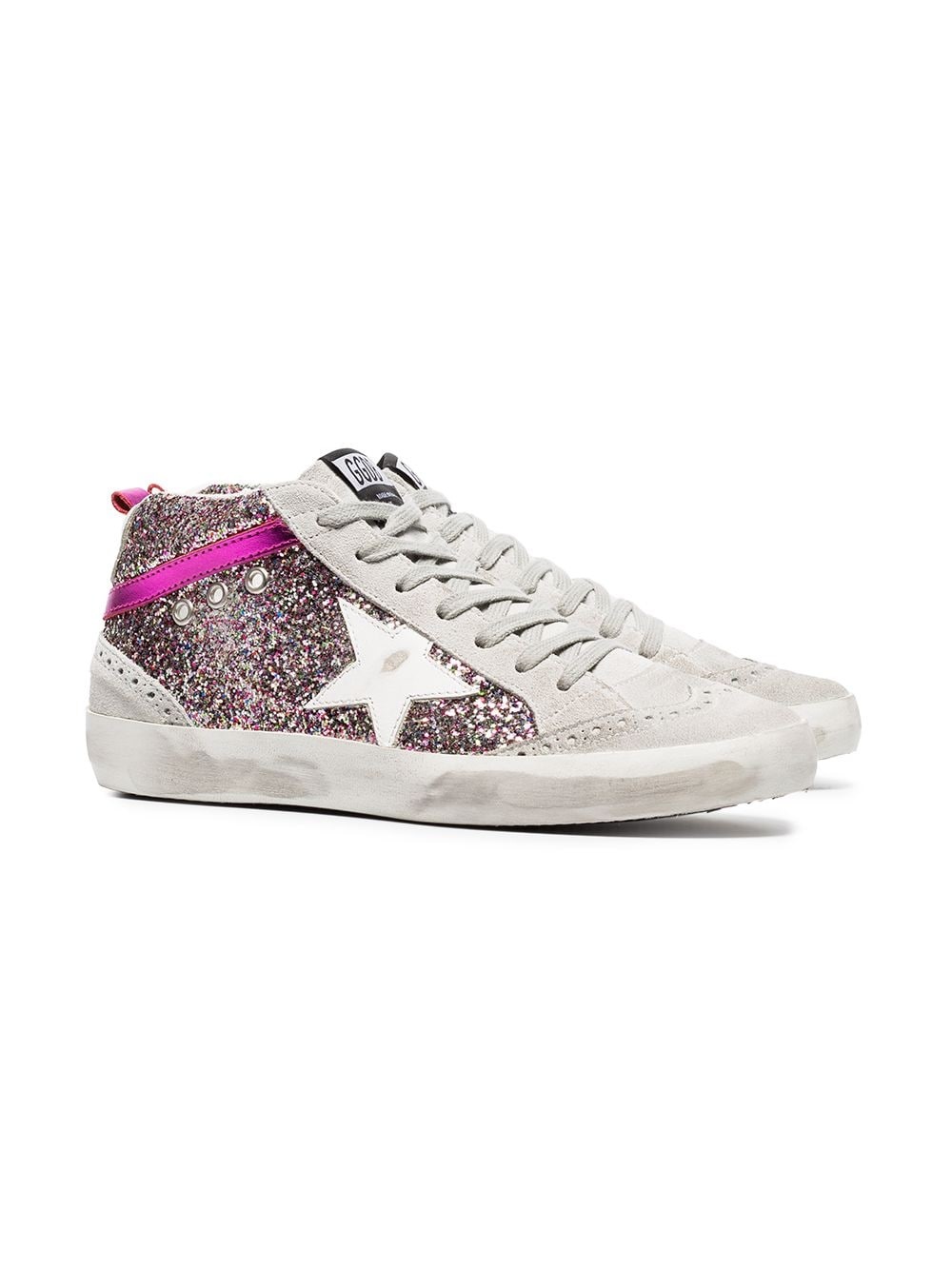 Rainbow glitter suede hi-tops - 3