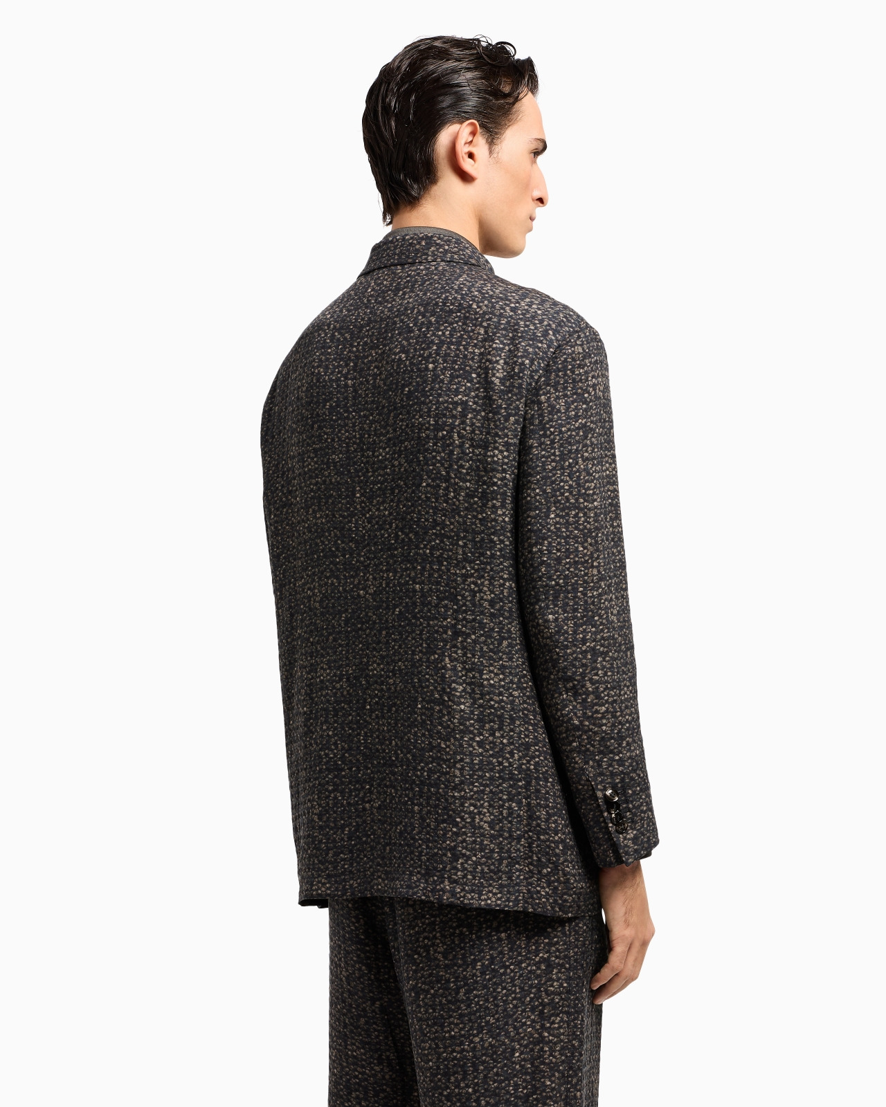 ASV SINGLE-BREASTED JACKET IN PRINTED CUPRO - 3
