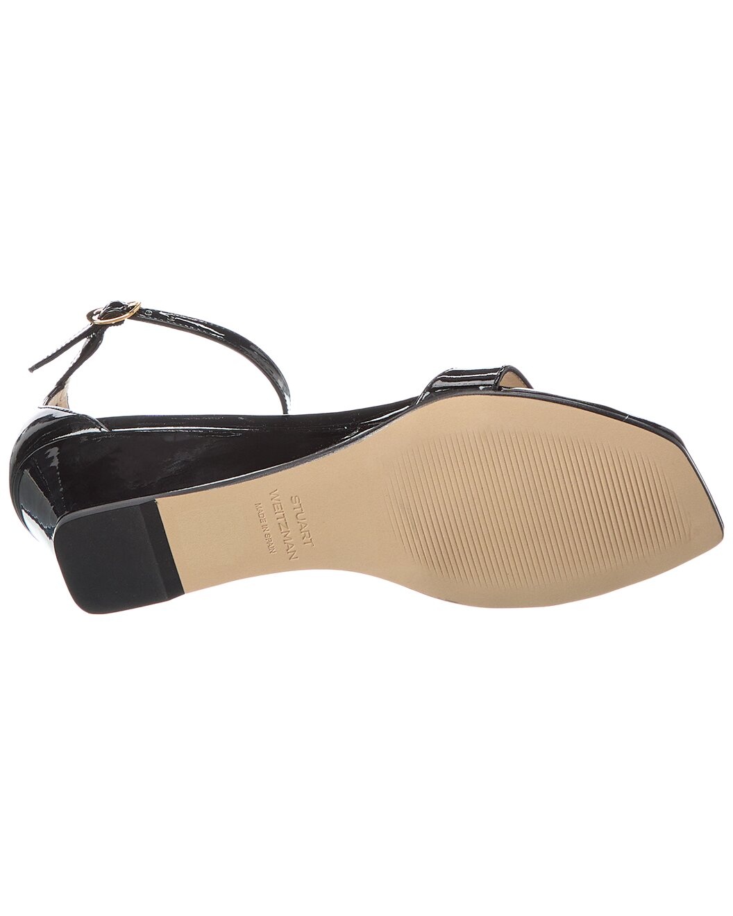 Stuart Weitzman Nudistcurve 50 Patent Wedge Sandal - 4