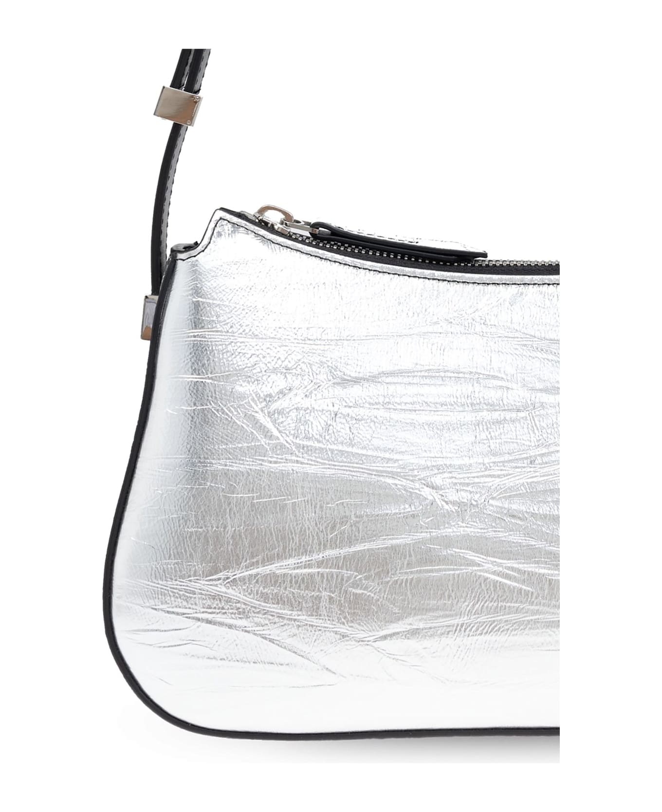 Metallic Zipped Shoulder Bag - 5