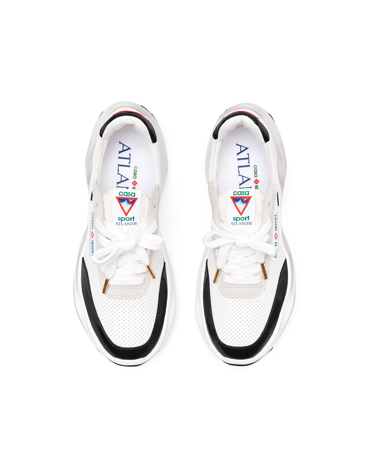 Mens Atlantis White & Black Sneaker - 8