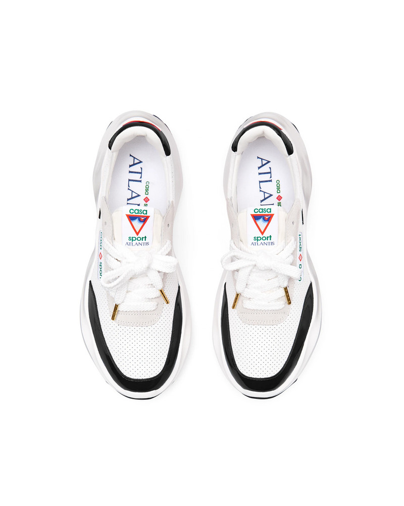 Mens Atlantis White & Black Sneaker 8