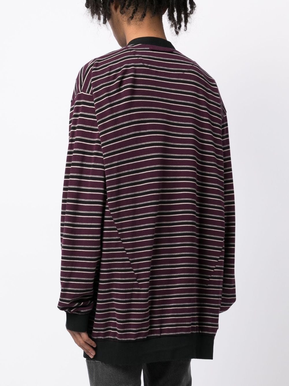 striped cotton cardigan - 4