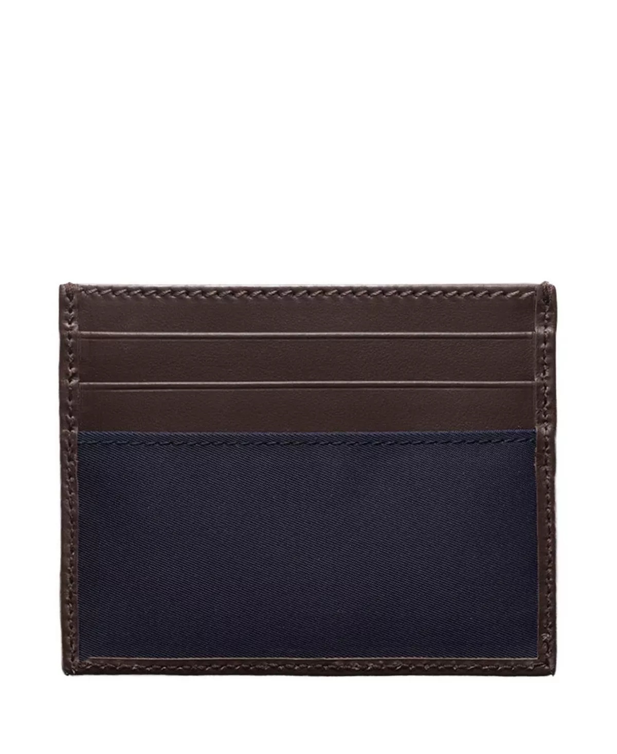 Re-Nylon and Leather Card Holder - 2