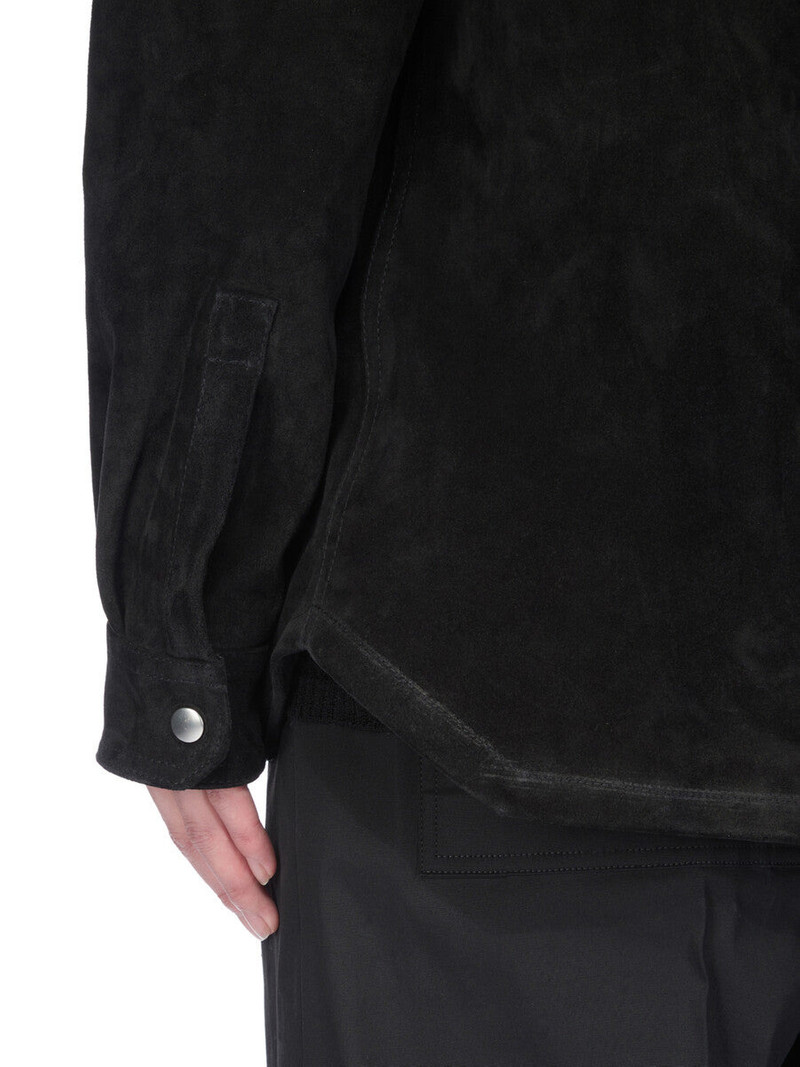 Black Concordians Larry Fogpocket Leather Overshirt 7