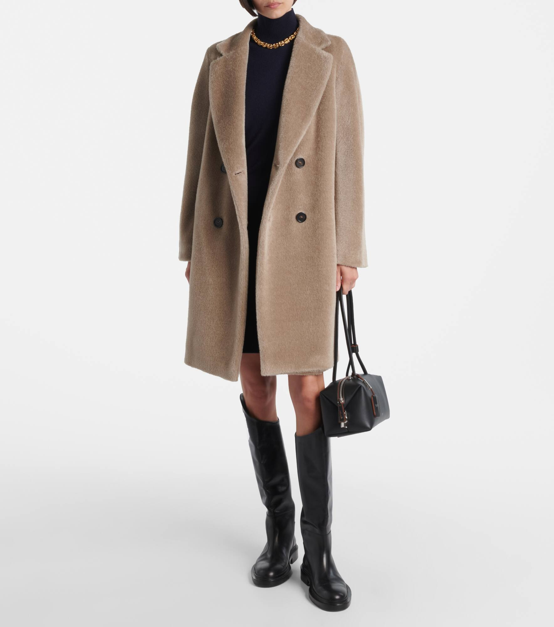 Roseto alpaca and wool coat - 2