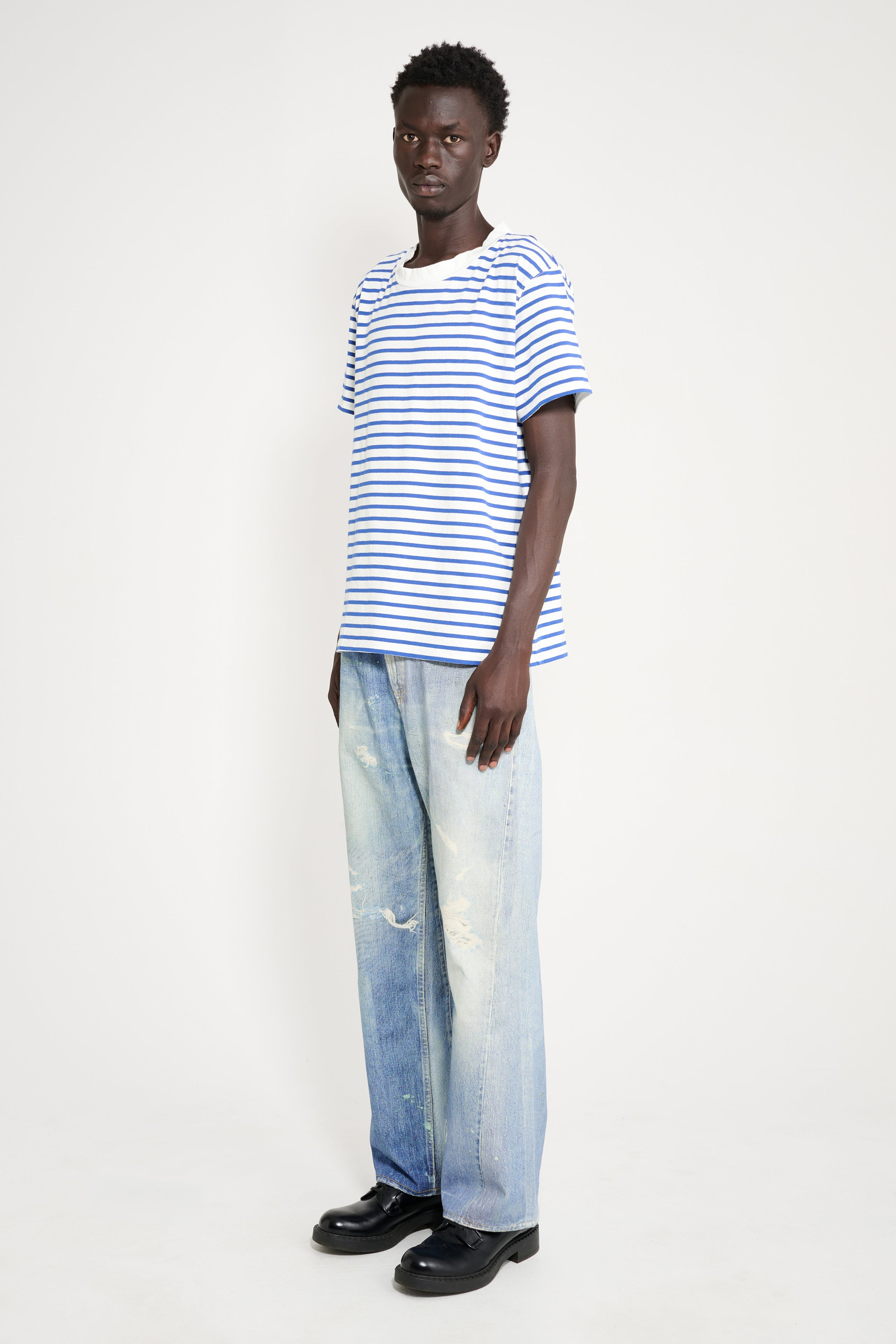 OUR LEGACY THIRD CUT DIGITAL DENIM PRINT JEANS BLUE - 5