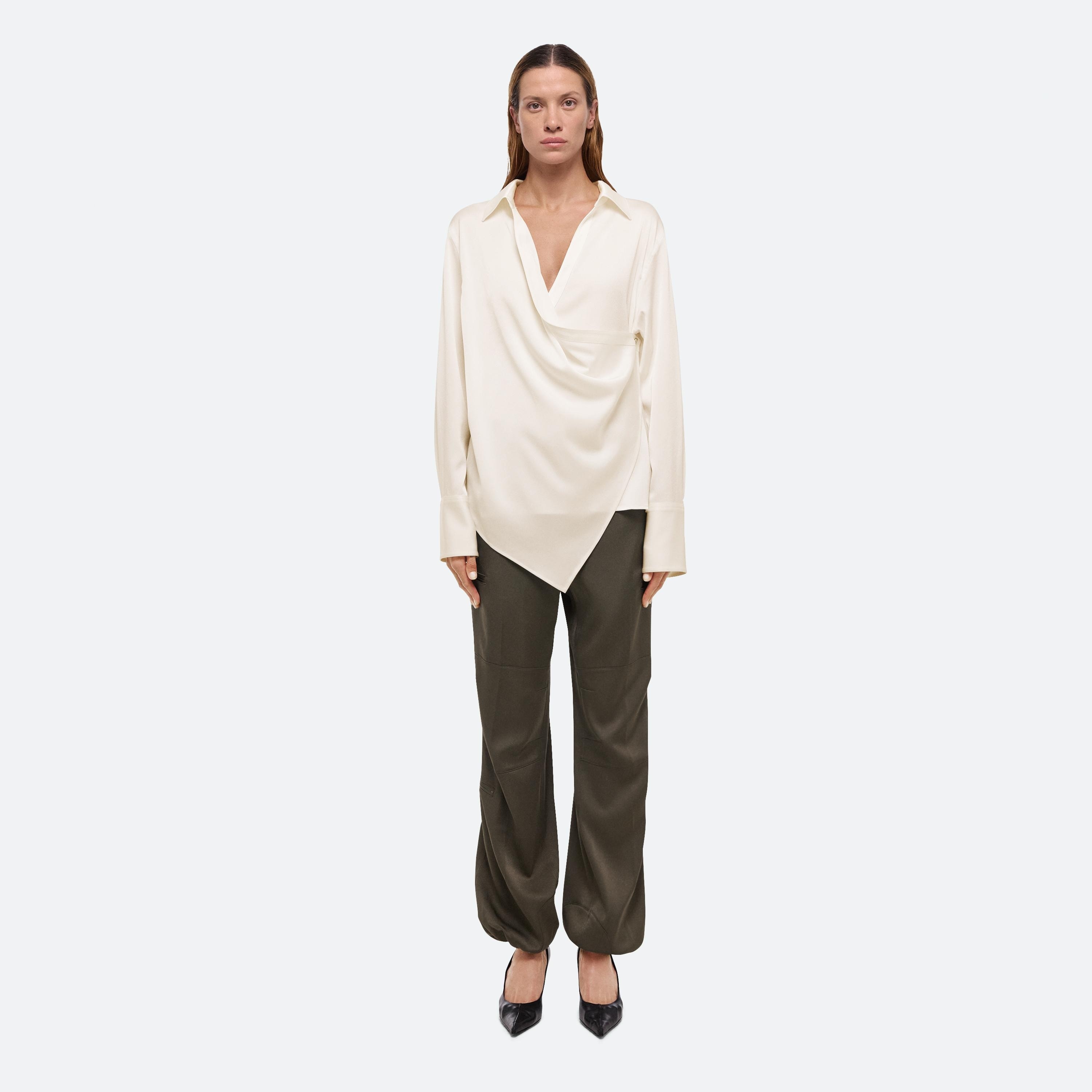 RELAXED WRAP SHIRT - 3