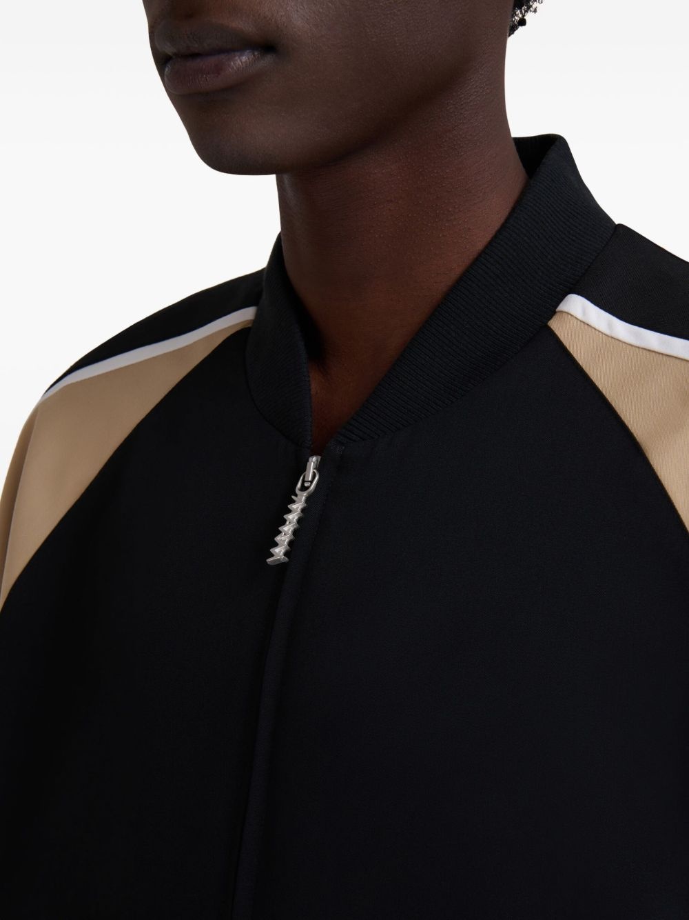 panelled bomber jacket - 6