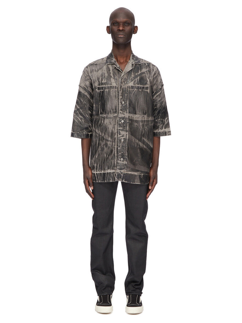 Rick Owens DRKSHDW wax-coated jeans outlook