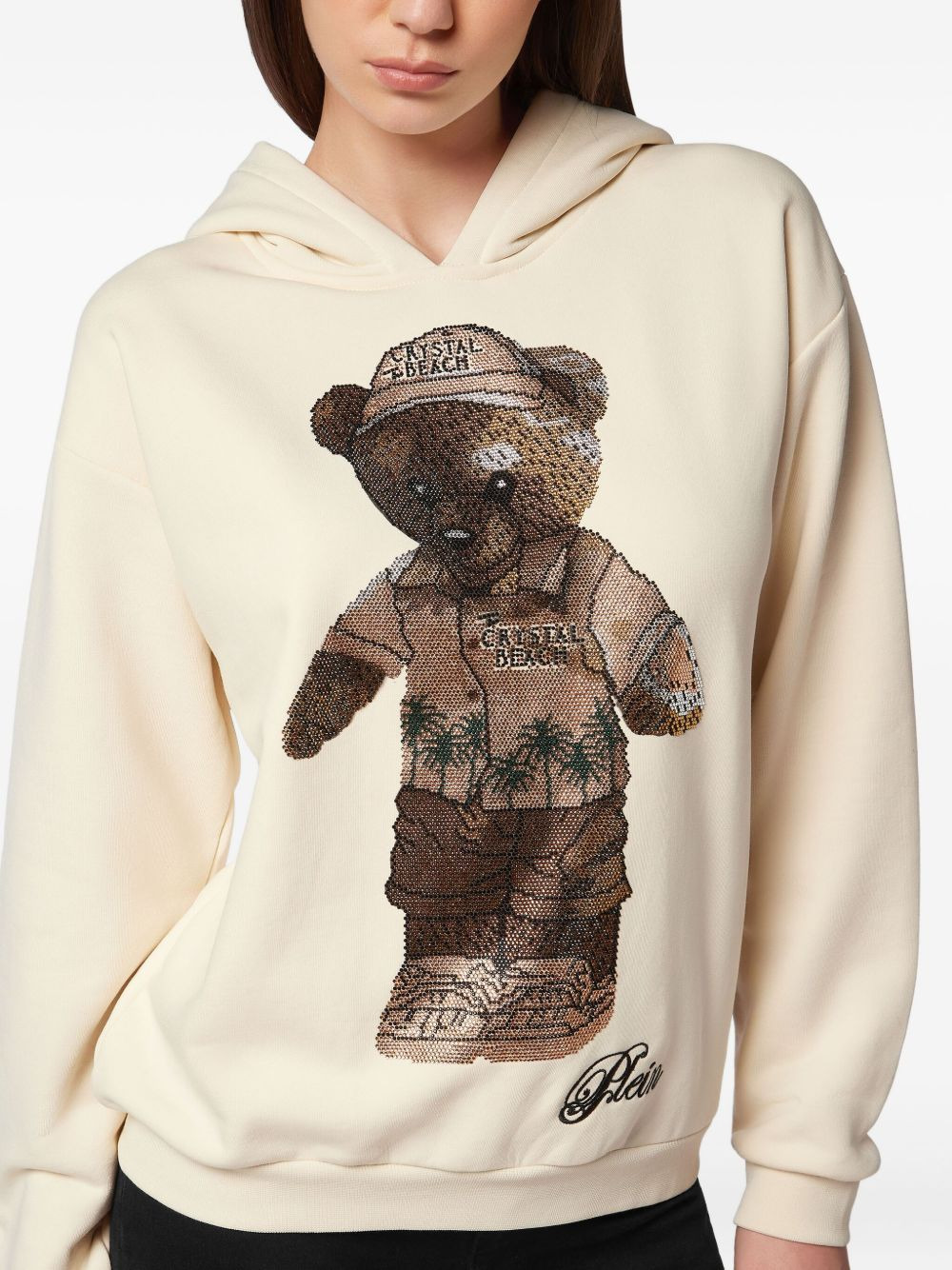 Teddy Beach crystal hoodie - 5