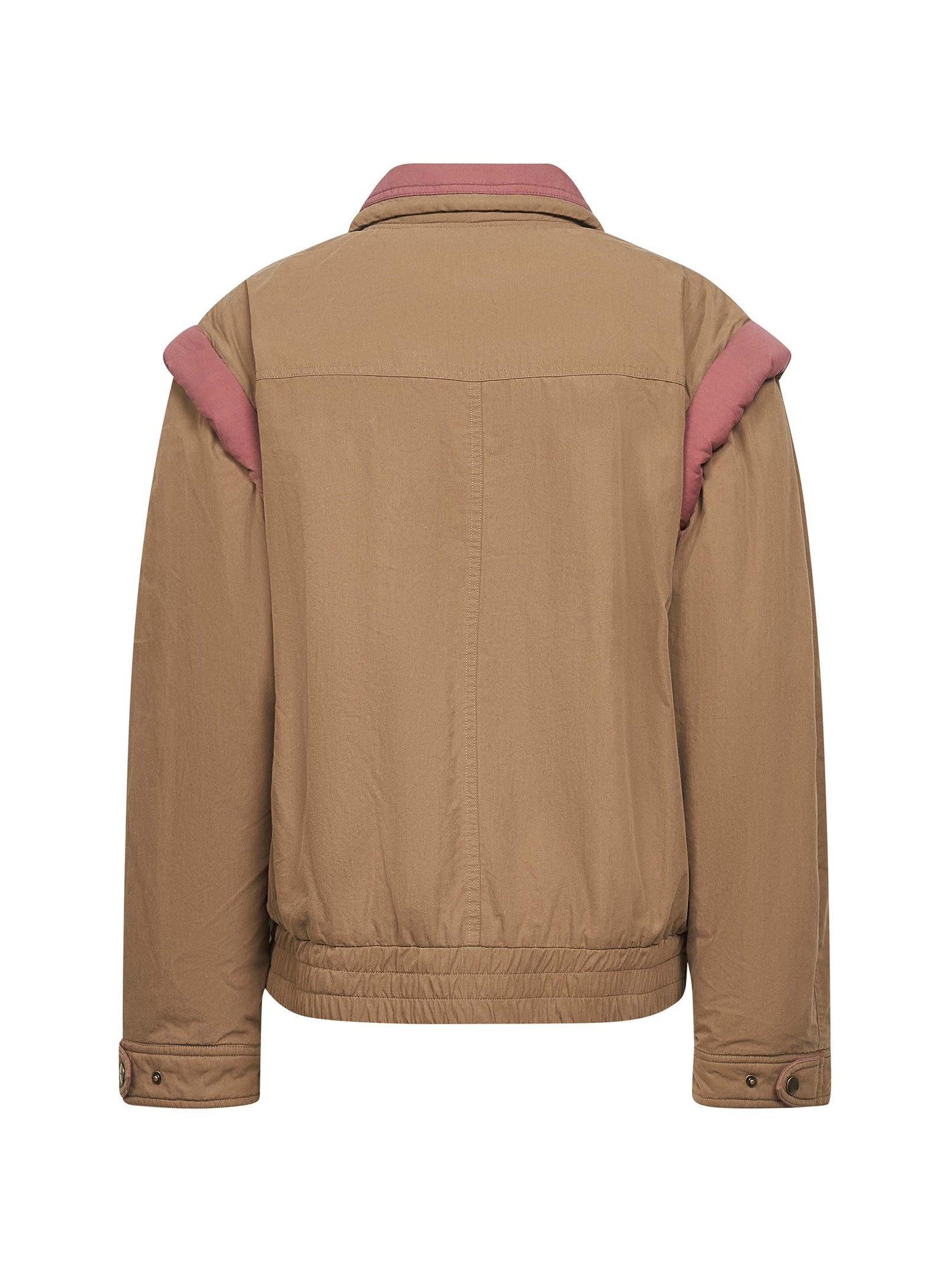 Green cotton detachable sleeves Desha jacket - 2
