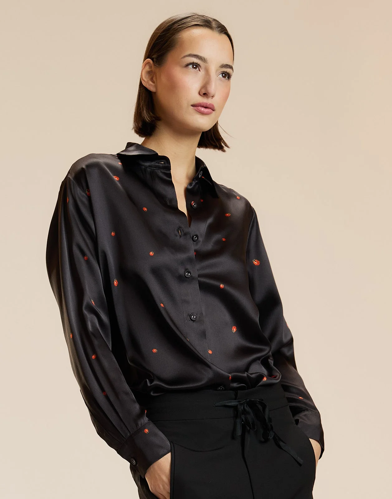 Ladybug Silk Blouse - 1