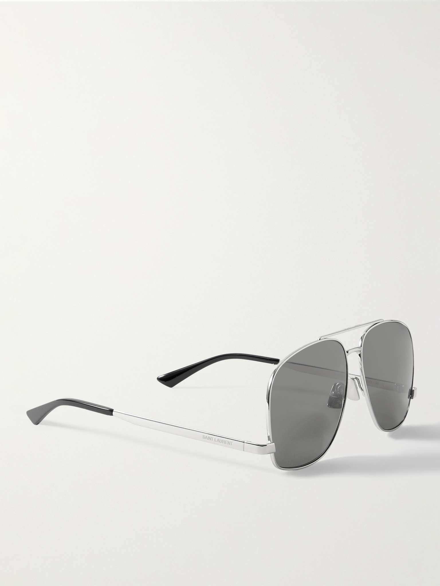 Aviator-Style Silver-Tone Sunglasses - 5