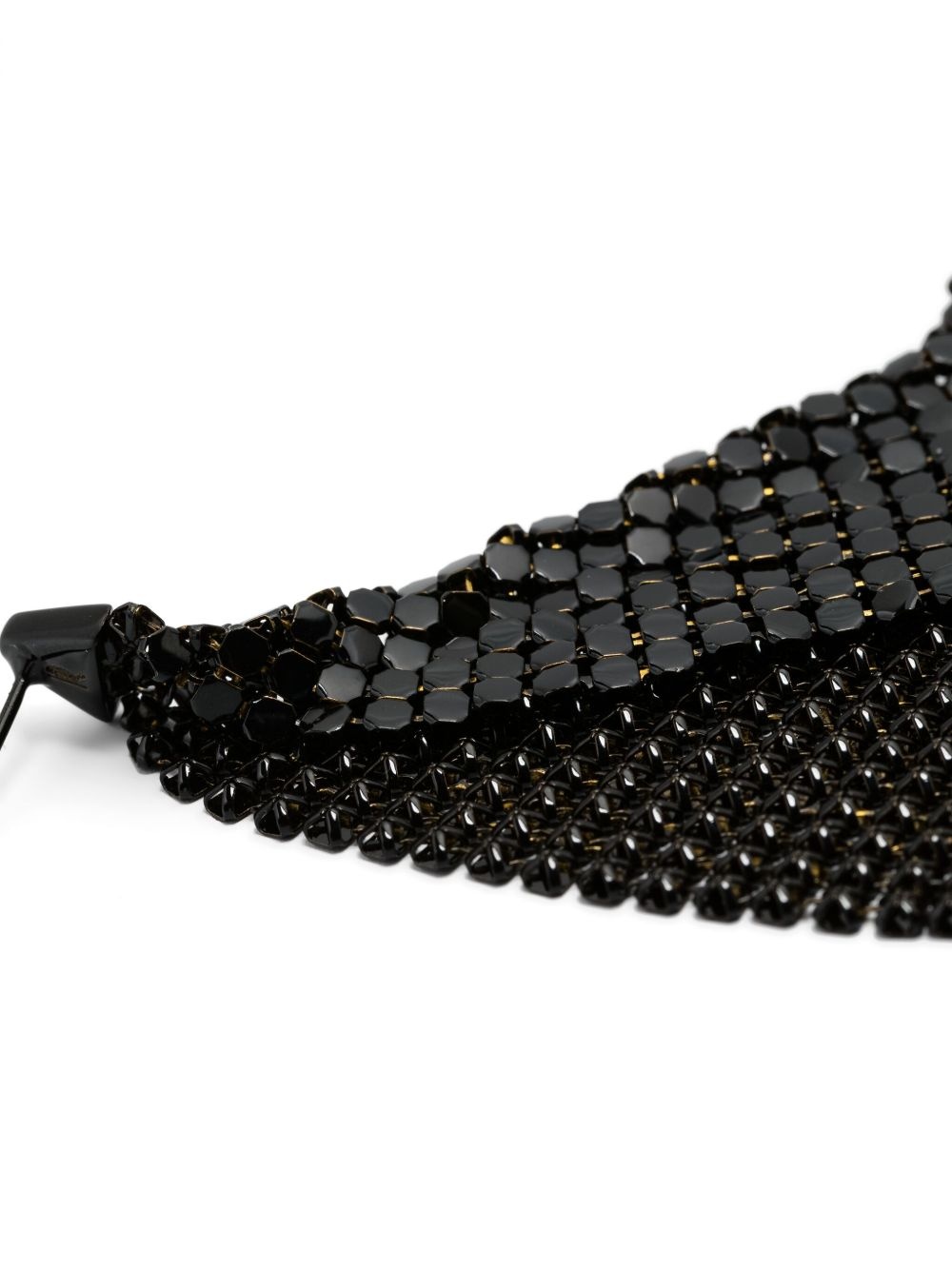 draped chainmail drop earrings - 2