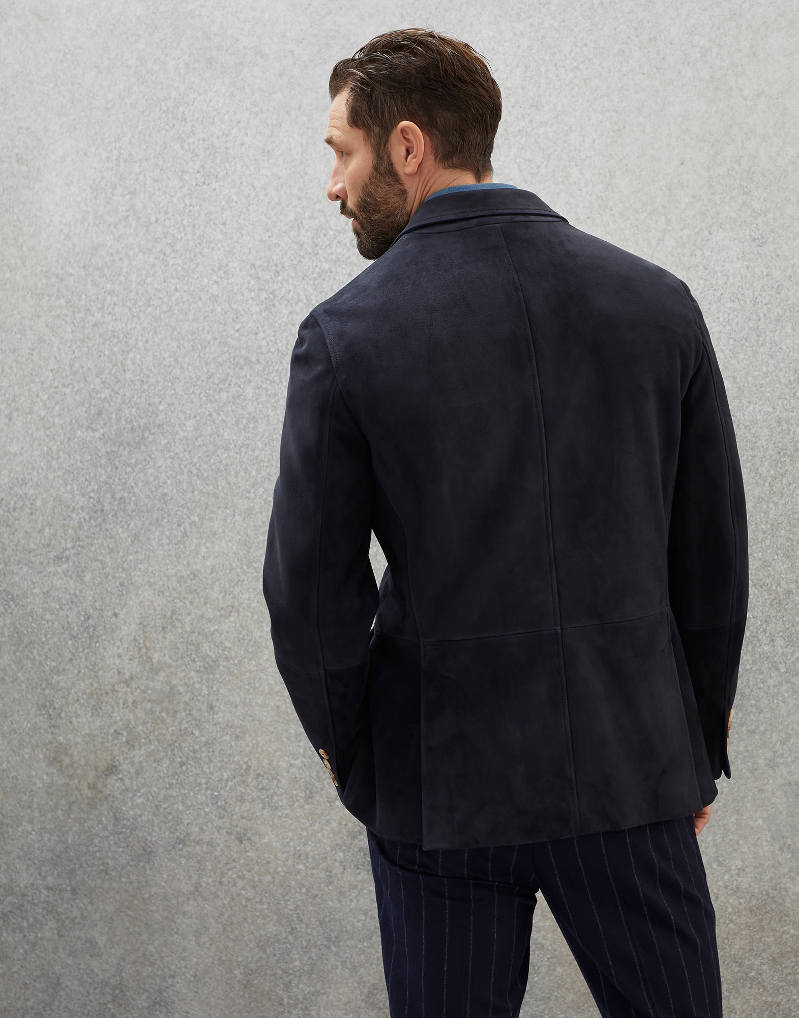ジャケット BRUNELLO CUCINELLI SS25 Suede blazer (M0PCL208X C7495) Brown Suede blazer | BRUNELLO CUCINELLI | NET-A-PORTER