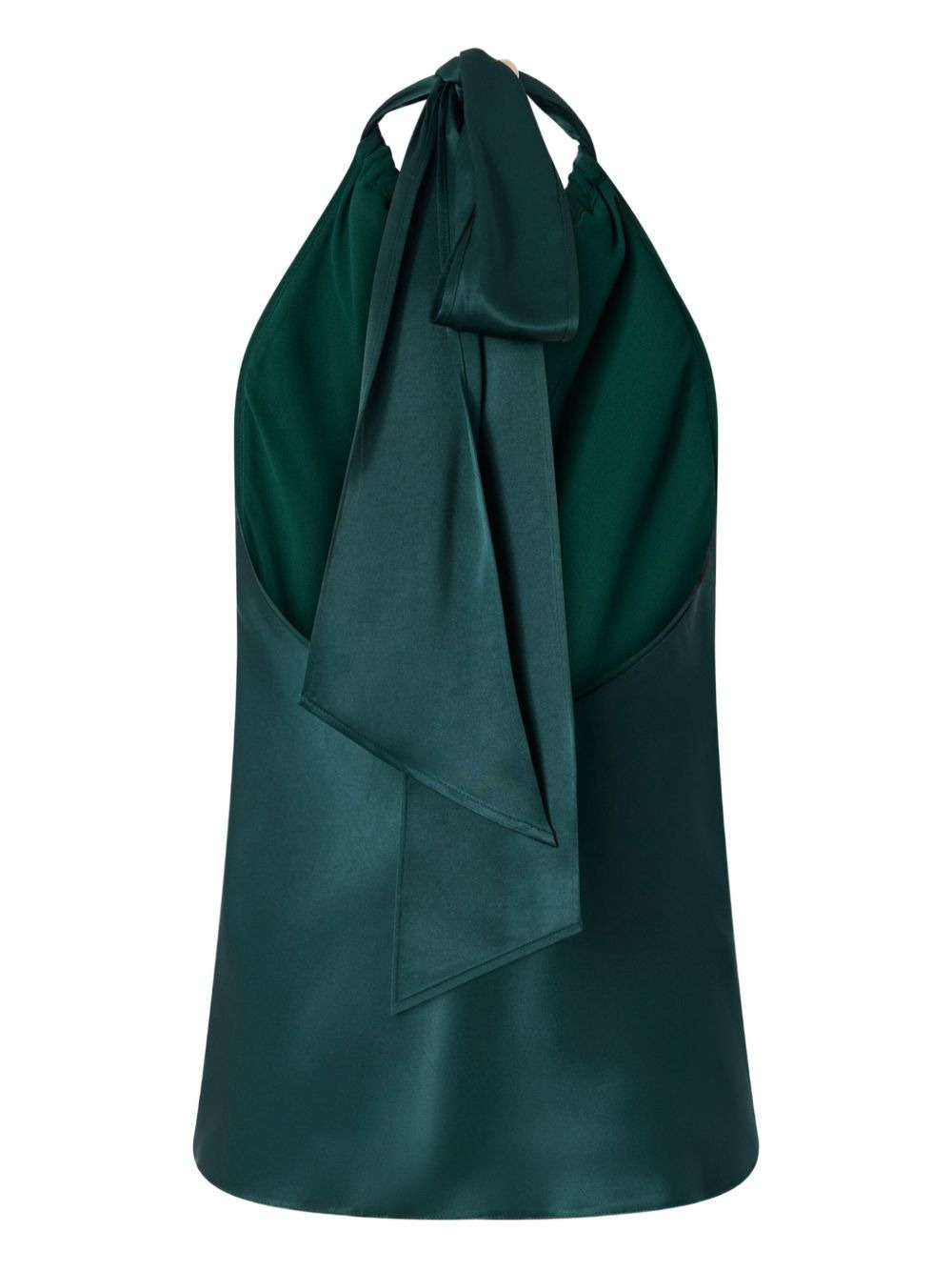 bow-halter neck blouse - 2