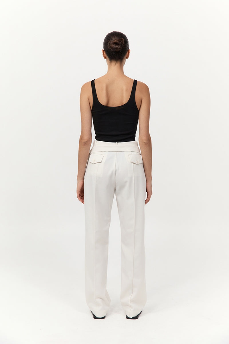 Utility Pocket Pants - Off White - 5