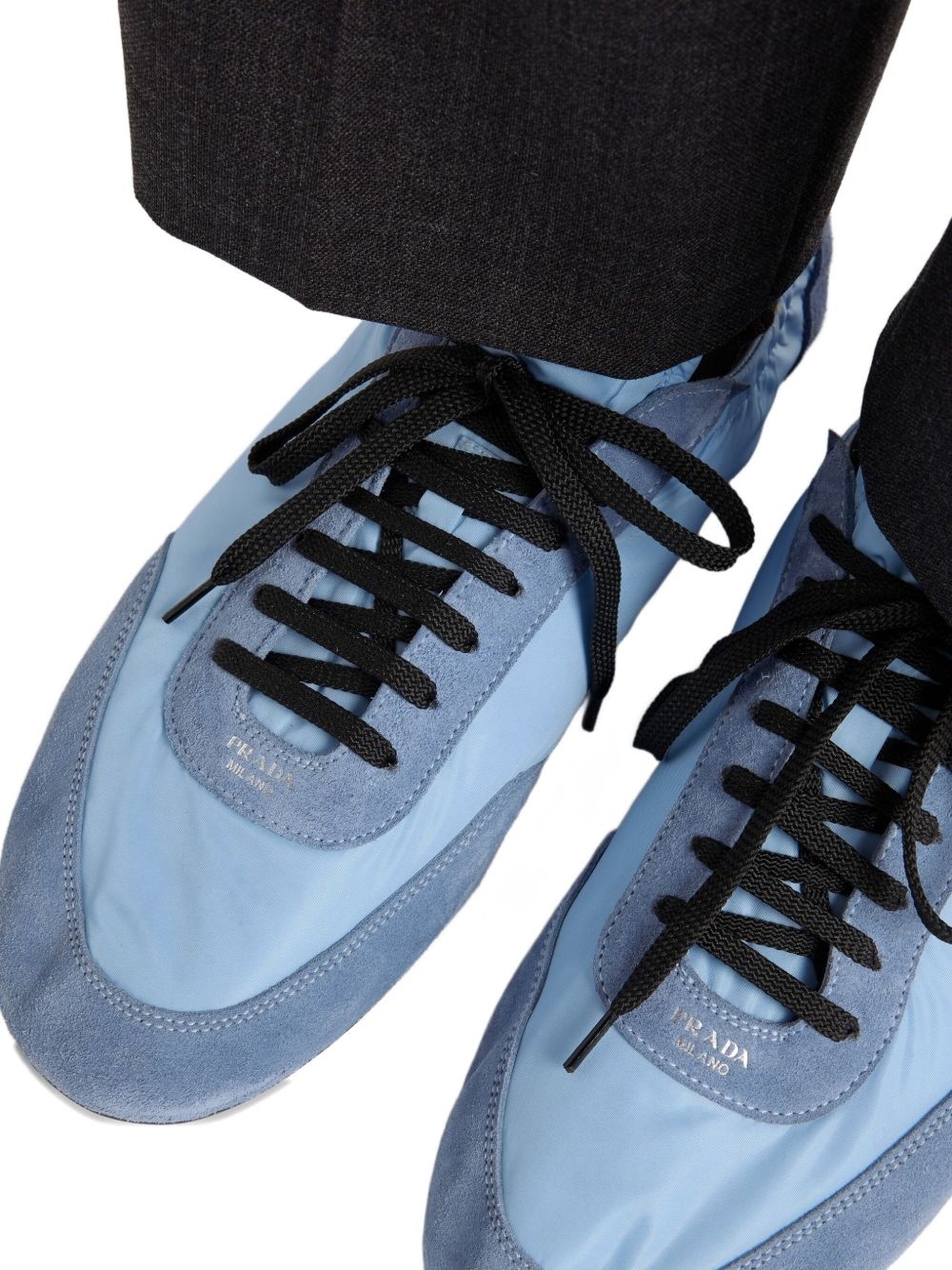 Collapse suede-trimmed sneakers - 6
