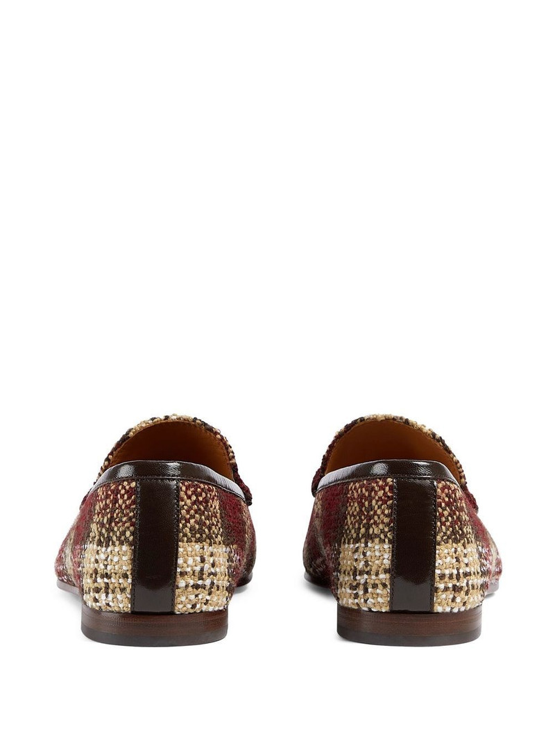 Jordaan tartan tweed loafers 3