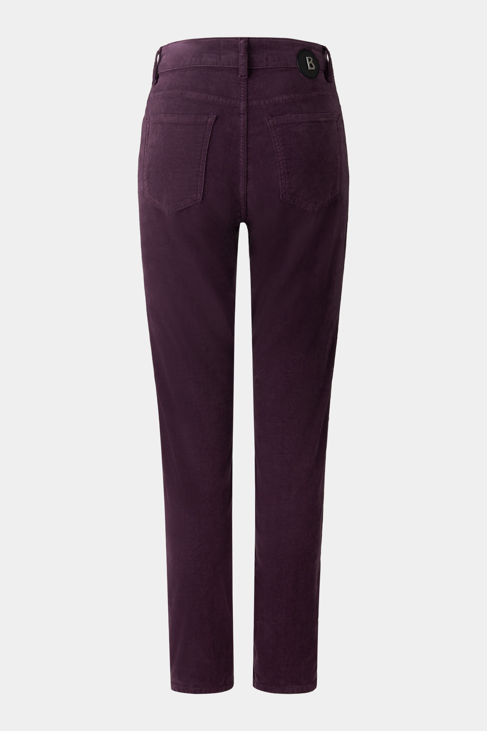 Julie 7/8 Velvet pants in Pflaume - 2