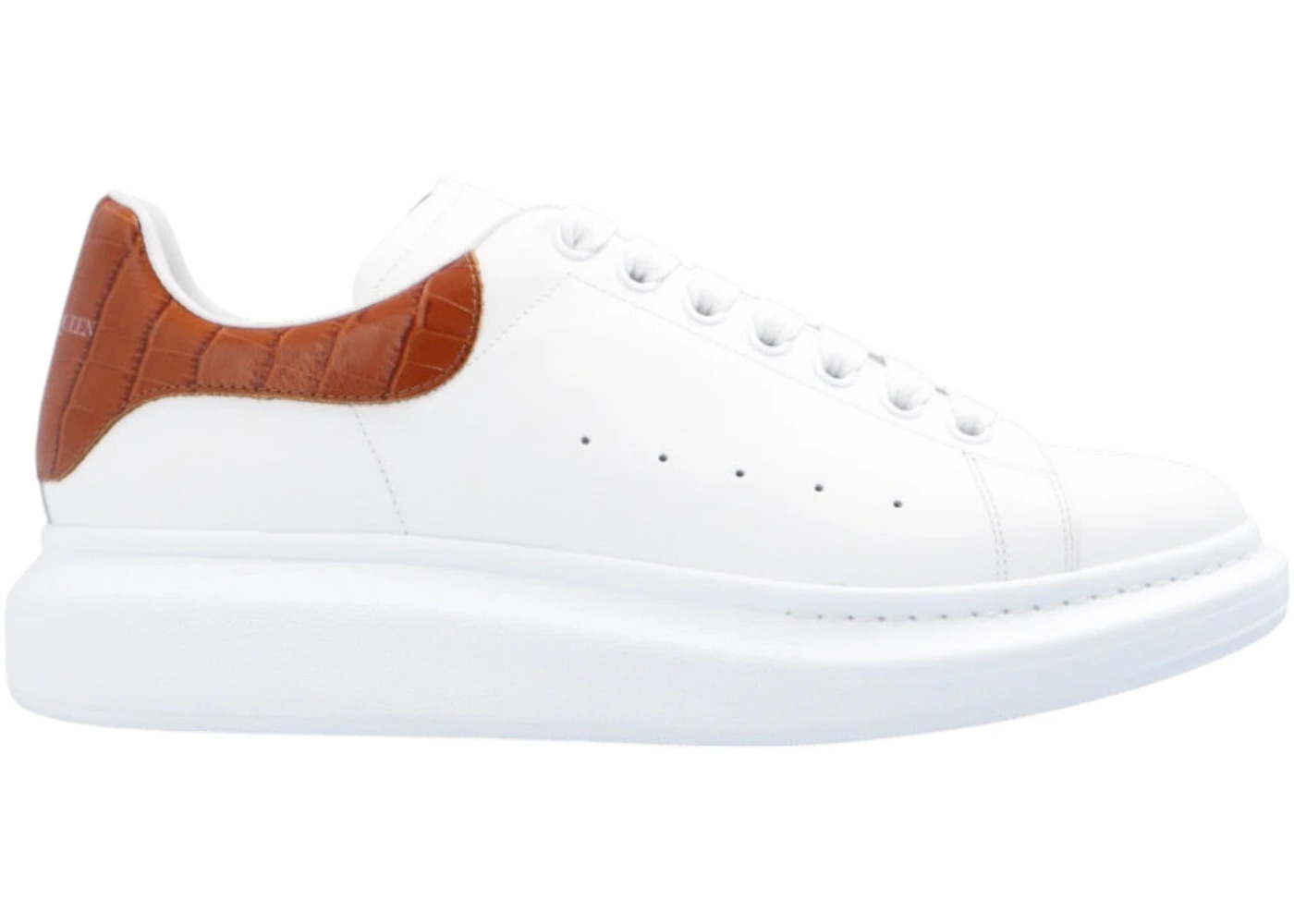 Alexander McQueen Oversized White Cedar Croc - 1