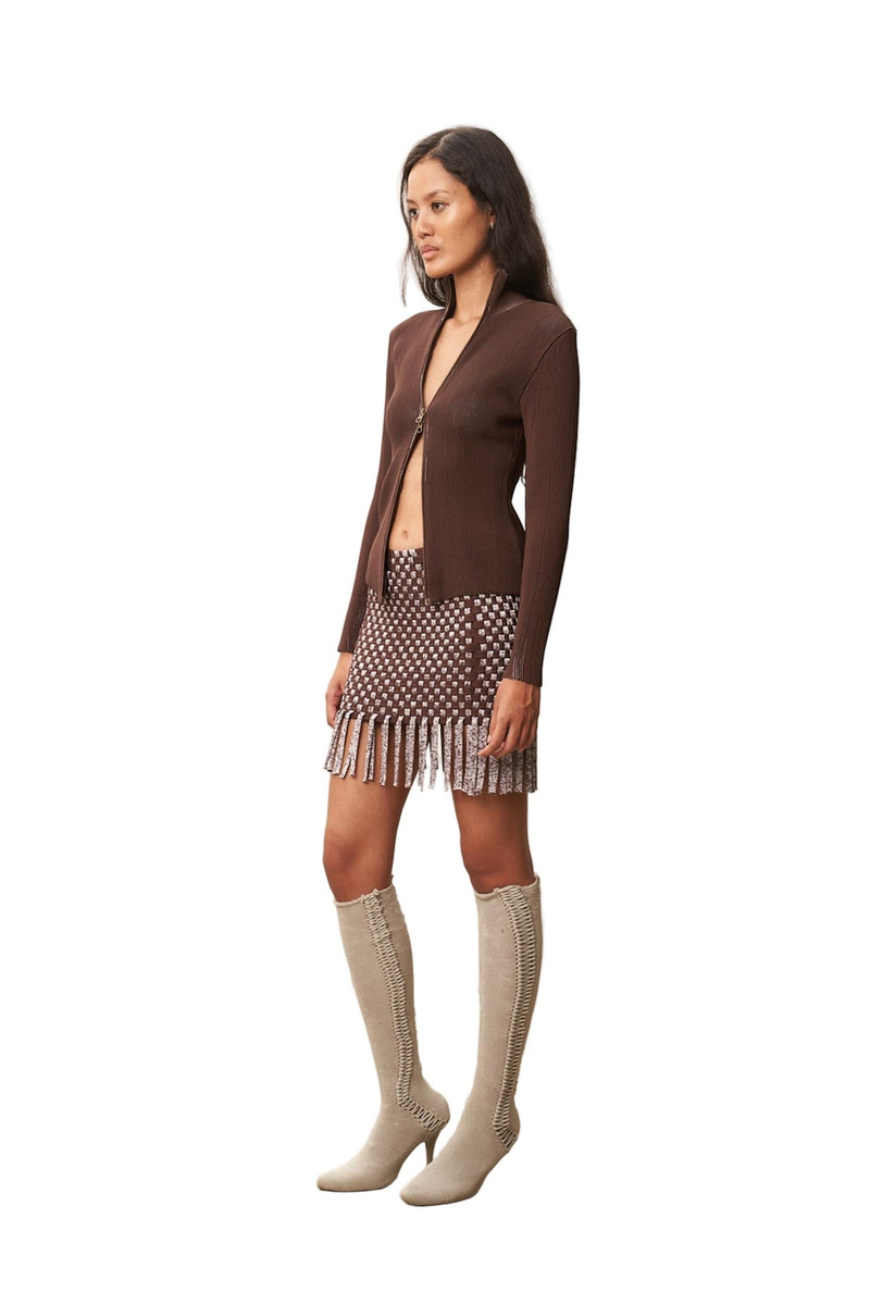 ISA BOULDER PLEATED JACKET (CHOCLINE) outlook