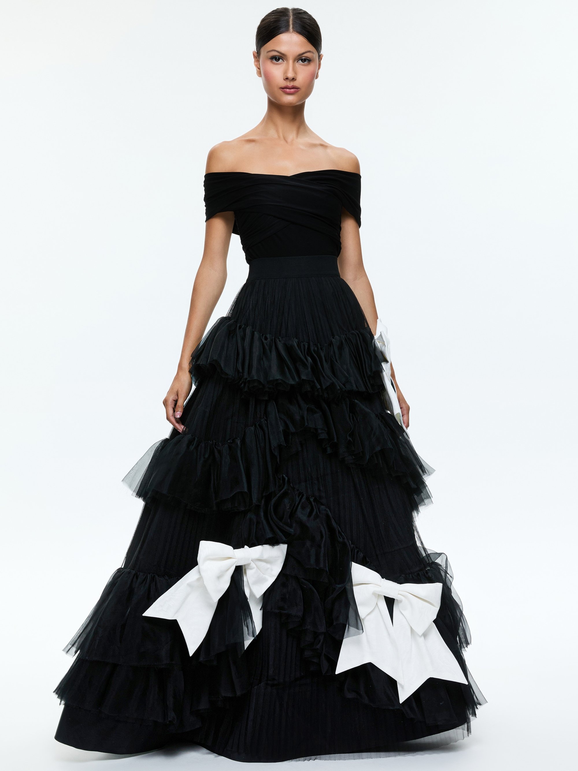 JESSICA RUFFLE MAXI BOW BALLGOWN SKIRT - 3