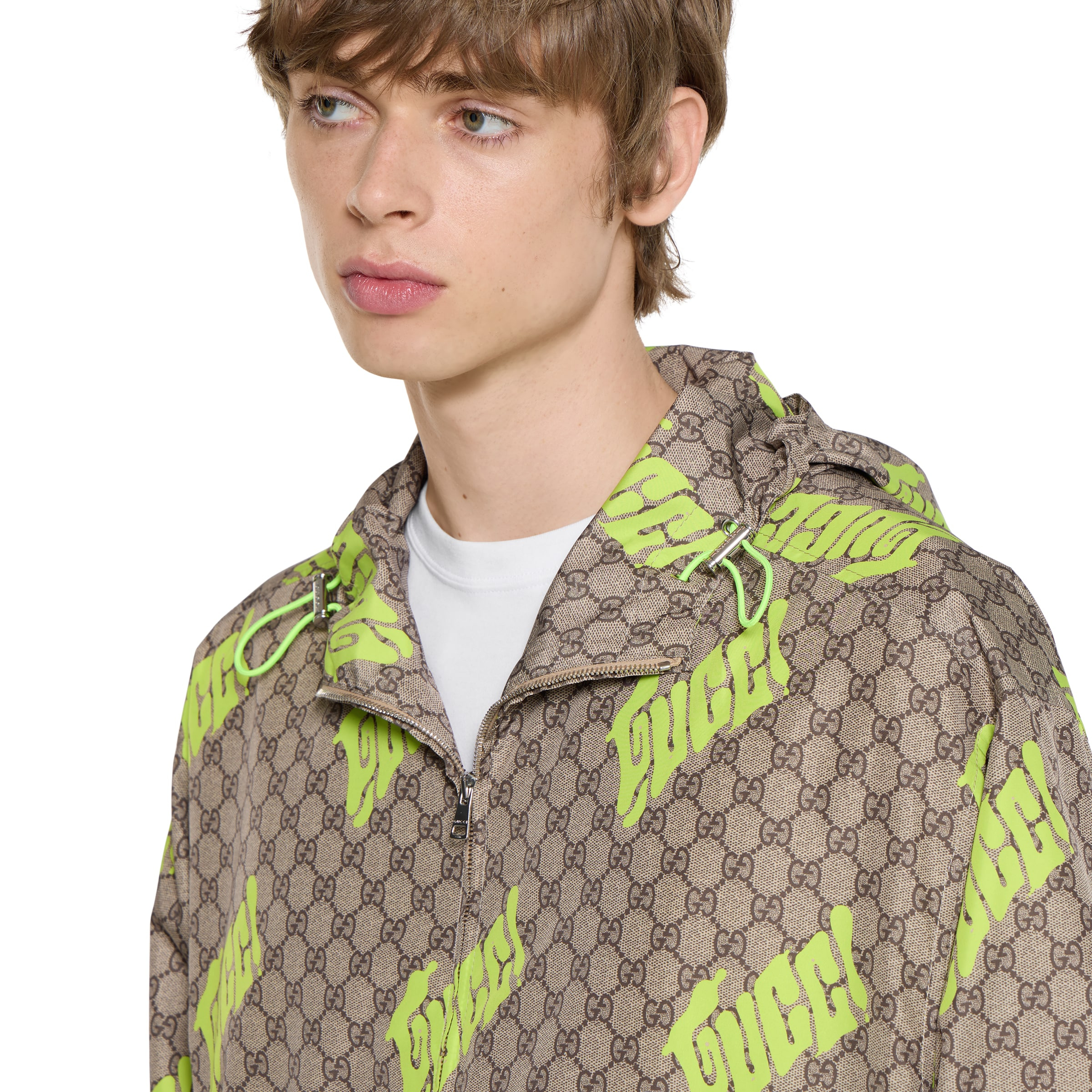 Printed poplin tech zip jacket - 5